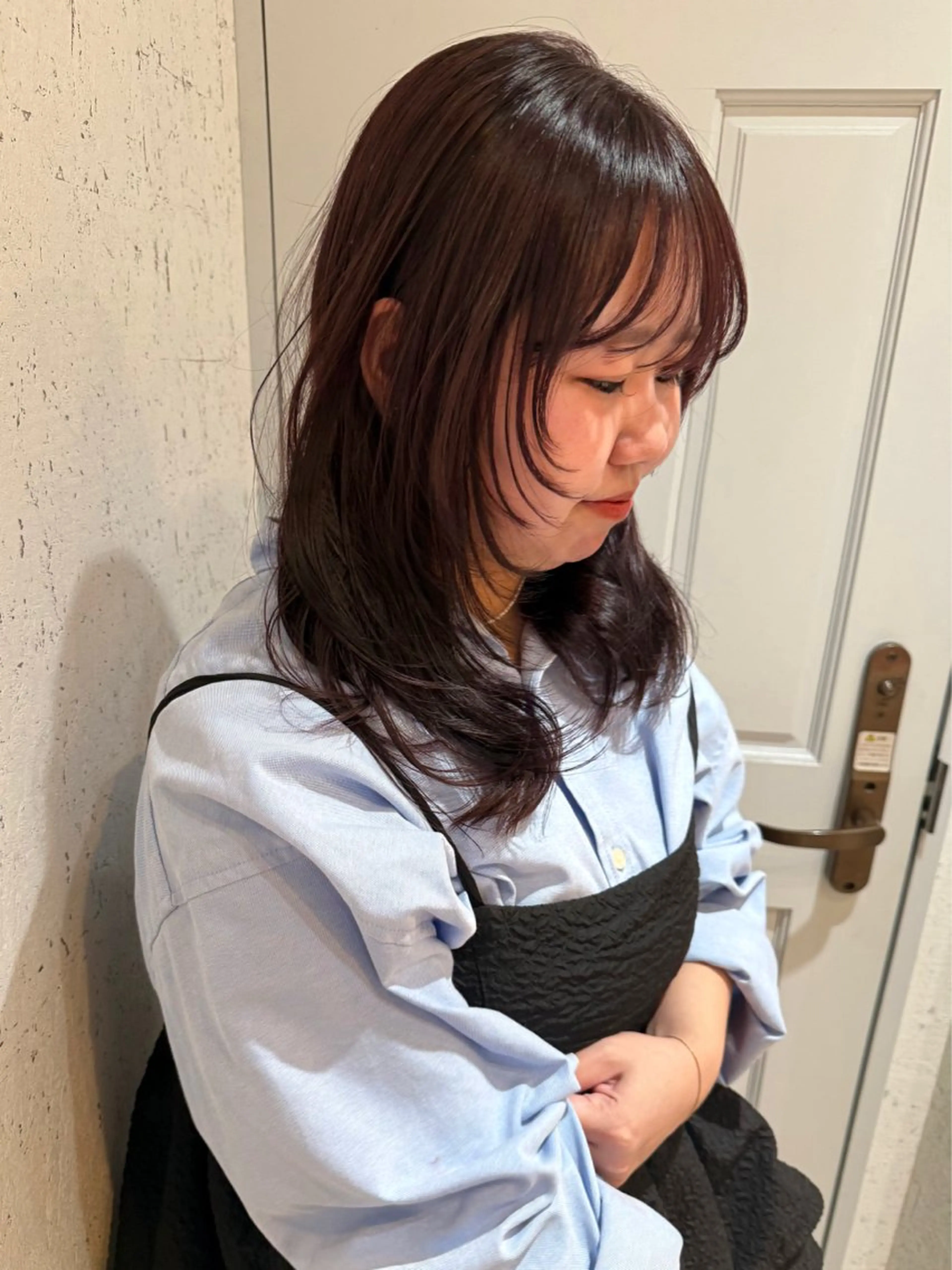 ミディアム カラー 似合わせカット カット ヘアカラー トリートメント mai / linoah˚✧のヘアスタイル