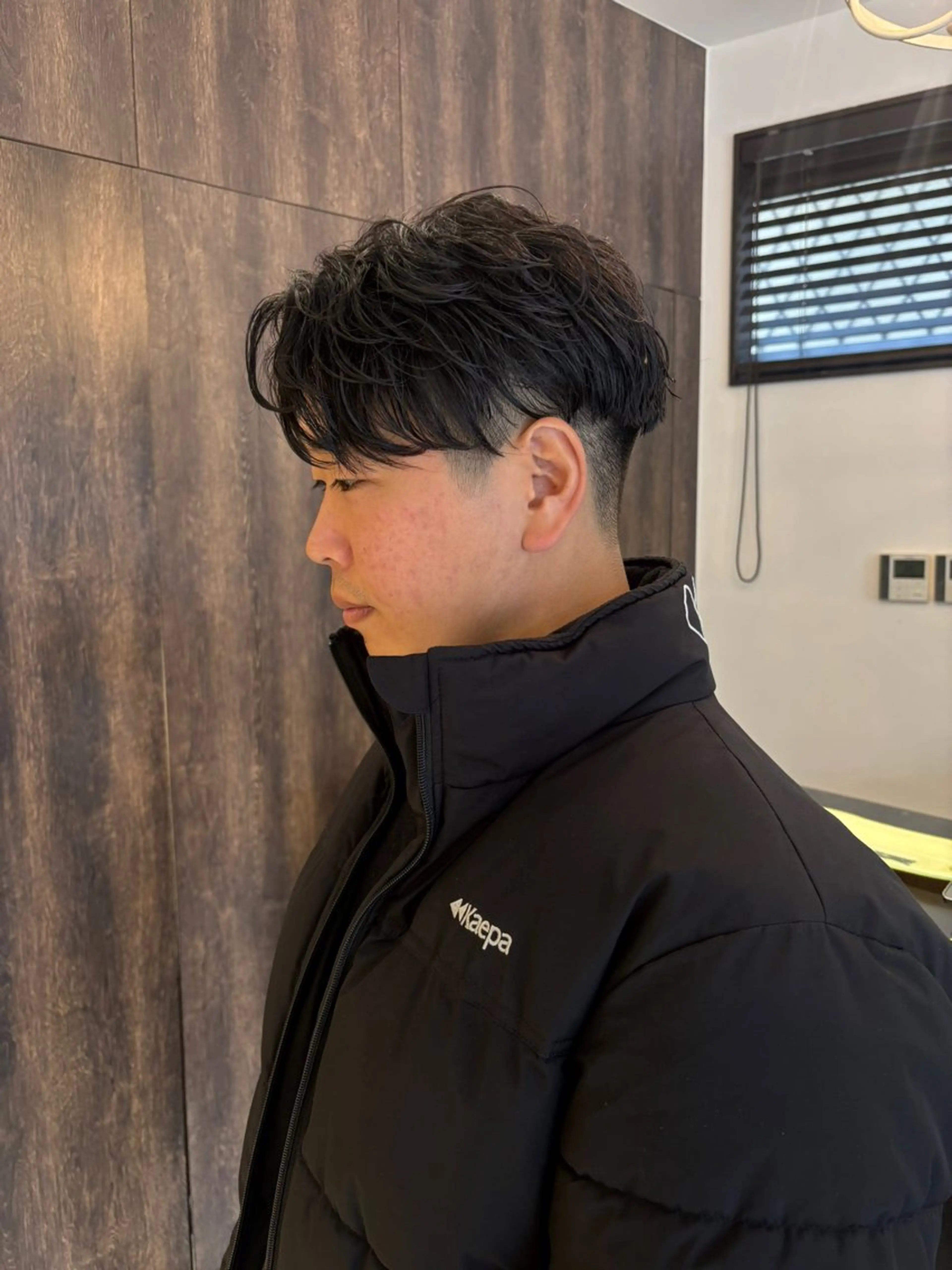 メンズ フェザーパーマ メンズパーマ カット パーマ メンズパーマ/ 上原琉介のヘアスタイル