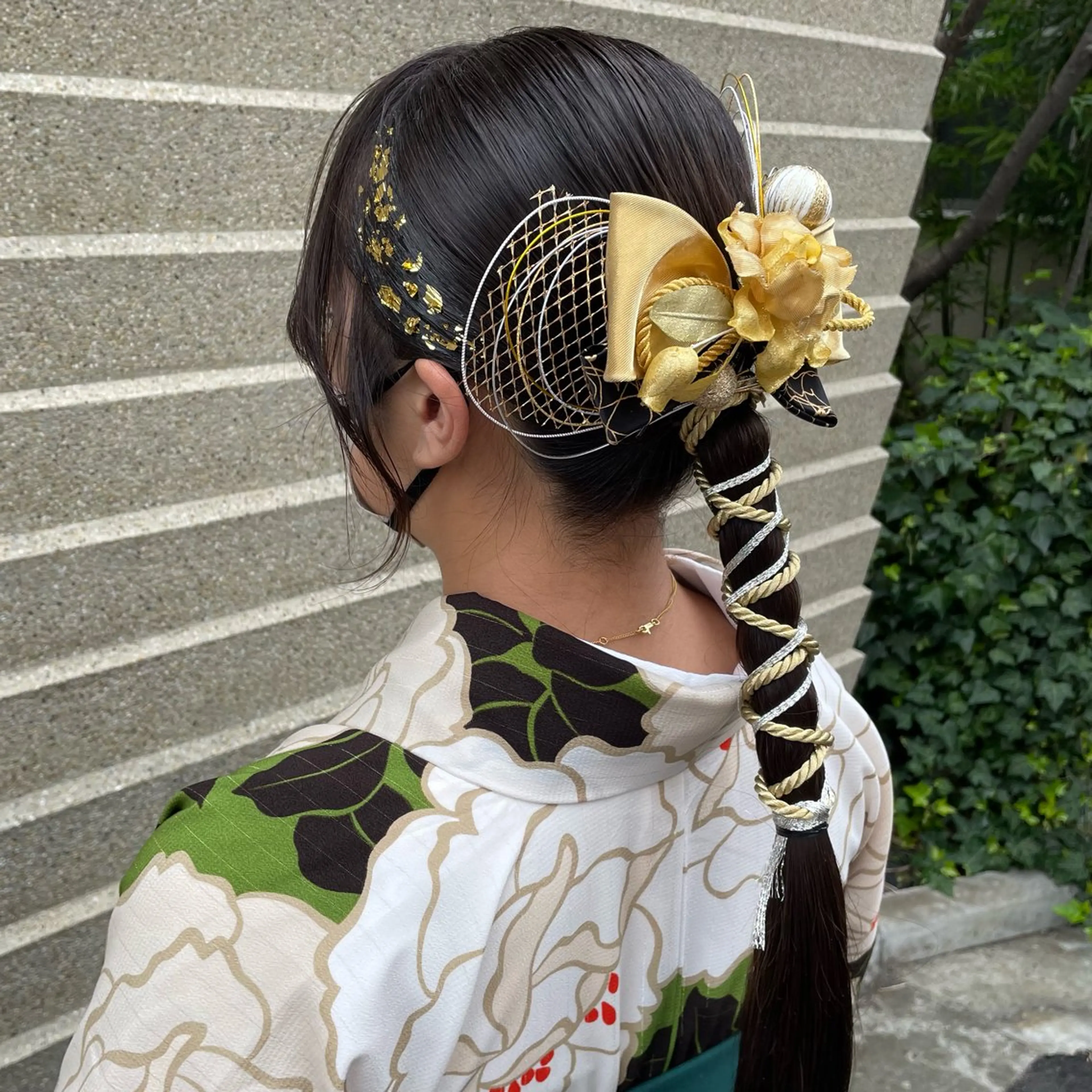 セミロング ヘアアレンジ 成人式 ハーフアップ ポニーテール 結婚式・ブライダル 簡単アレンジ 着付け 当日予約大歓迎💕/ Chisatoのその他イメージ