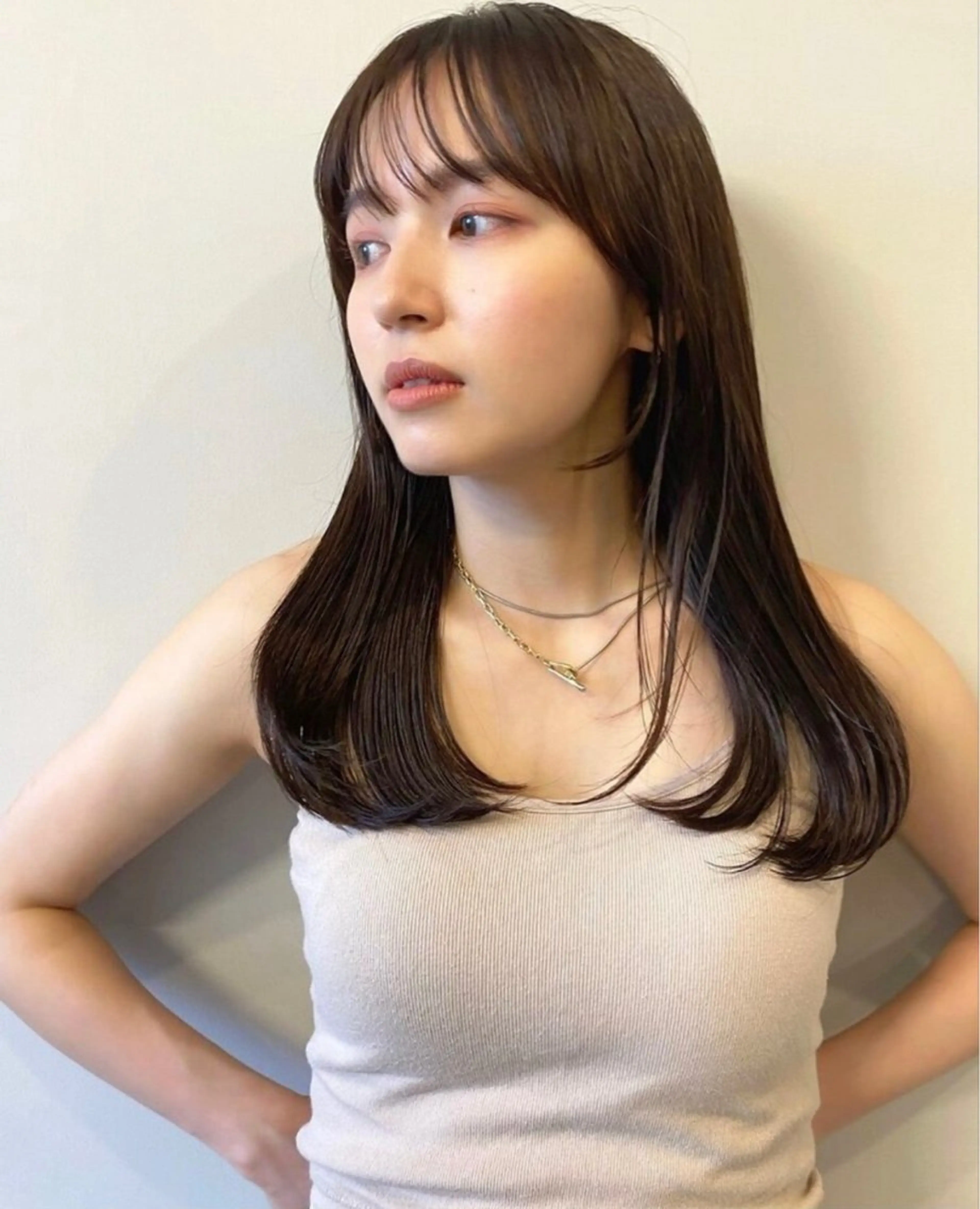 ロング ロングレイヤー レイヤーカット ロング カット ヘアカラー トリートメント レイヤーカット🦢 sayaのヘアスタイル