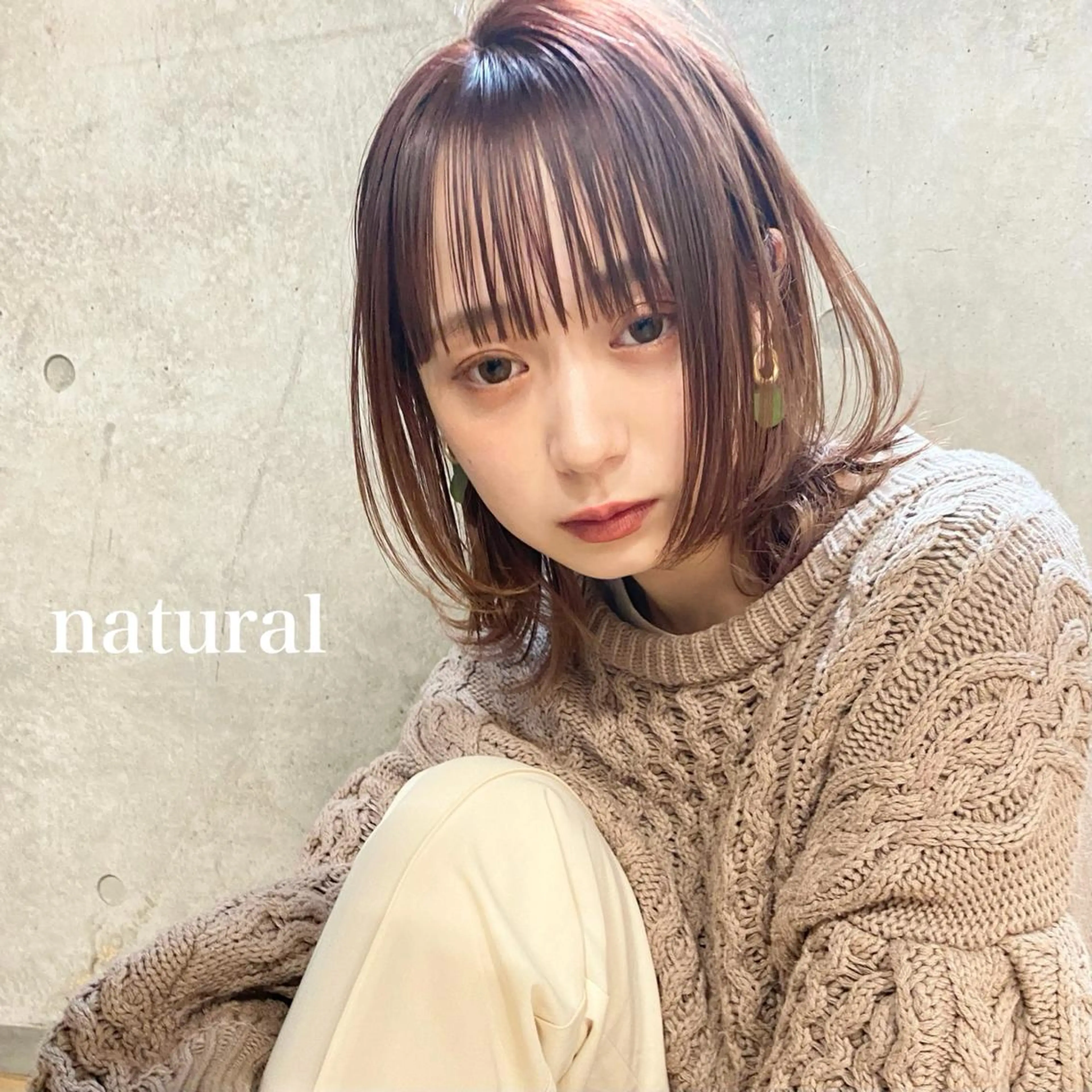 ミディアム カラー ⭐️横浜ブリーチ特化 美容師　堤涼⭐️のヘアスタイル