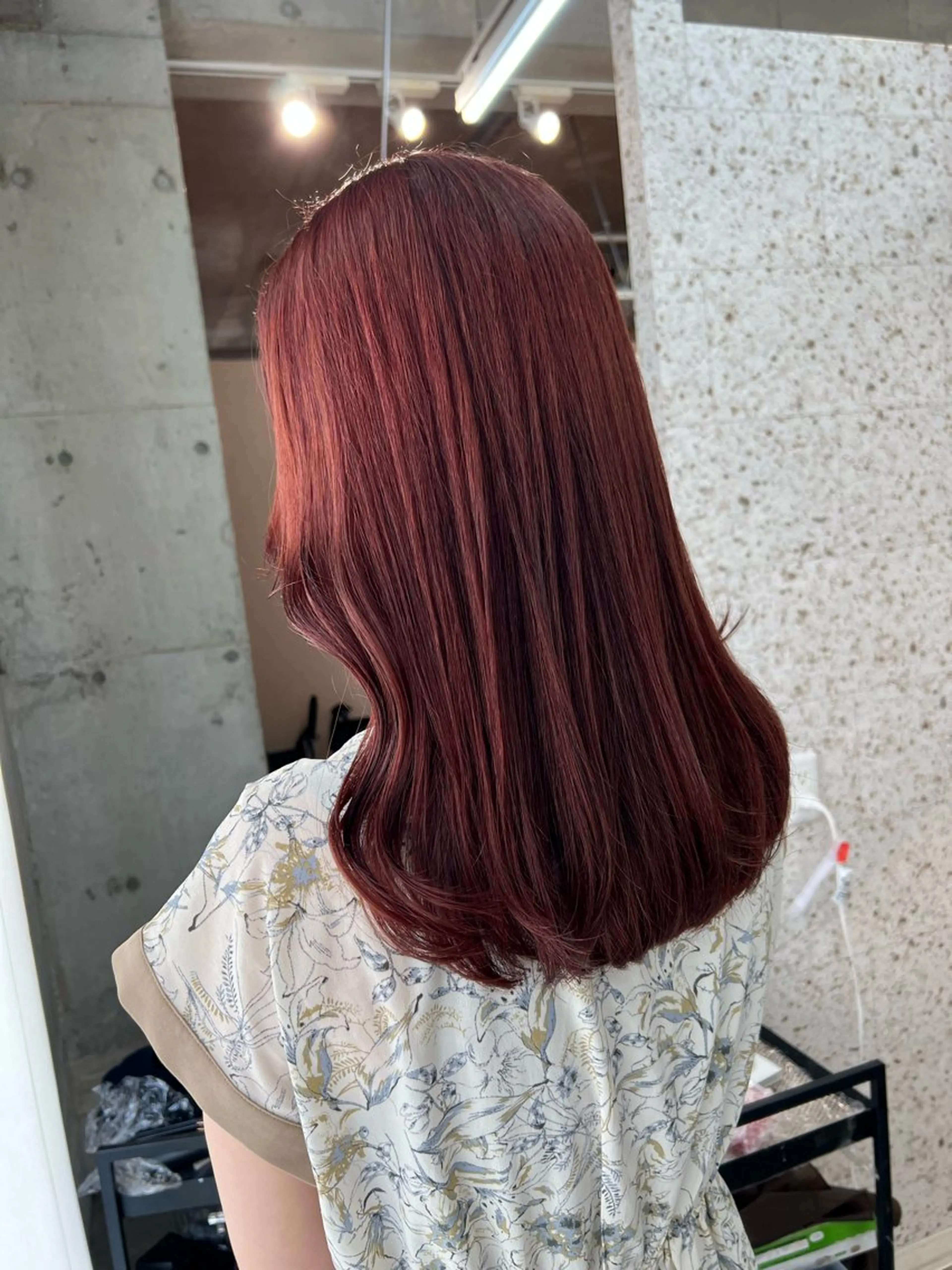 セミロング カラー ブリーチ ブラウンカラー ブリーチなしカラー ピンクカラー ピンクブラウン ヘアカラー Ayaka🩰🎀 ガーリー/暖色♡のヘアスタイル