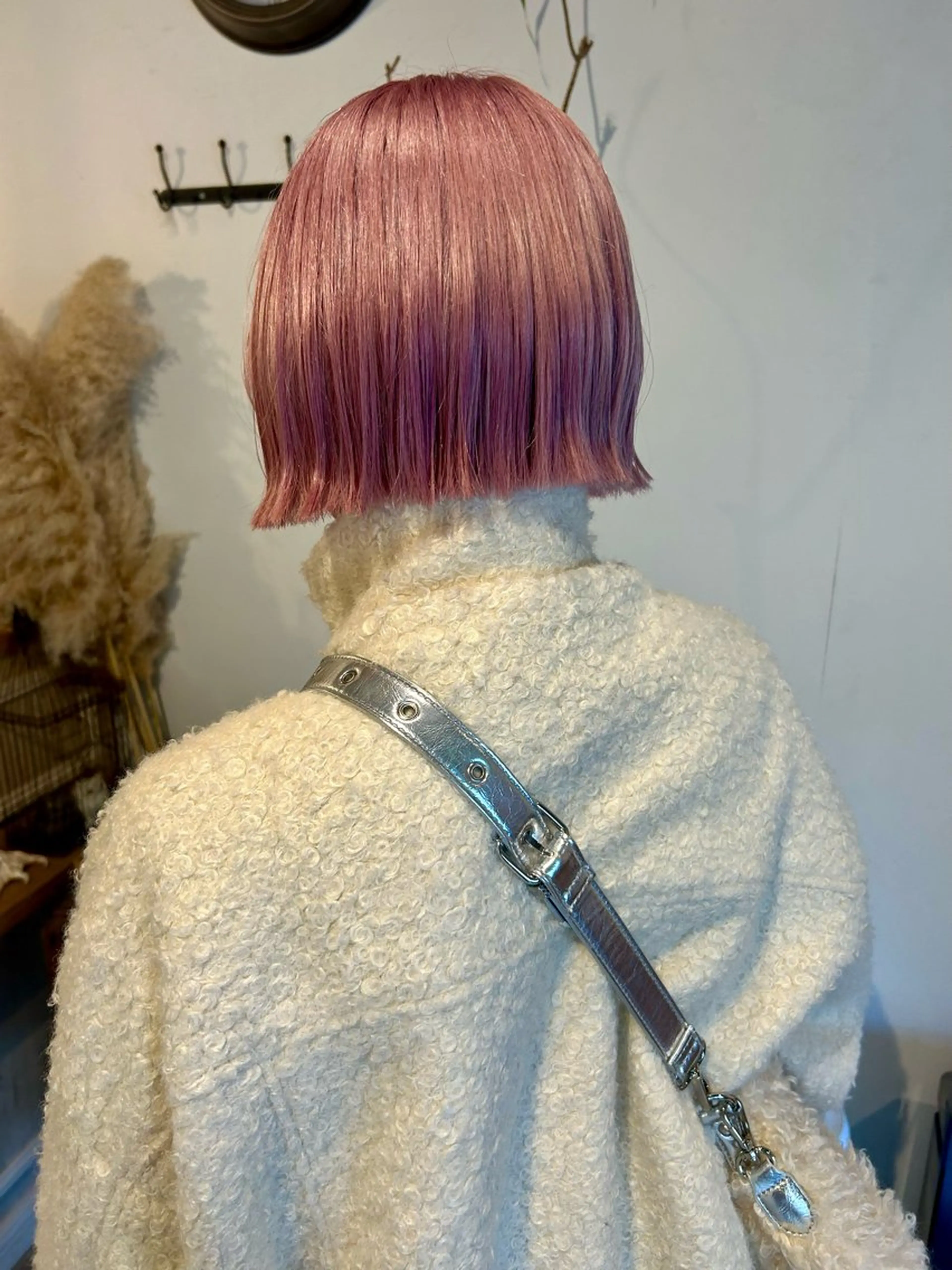 ショート ボブ カット ヘアカラー トリートメント ボブ/暖色/透明 感カラー/Sachiのヘアスタイル