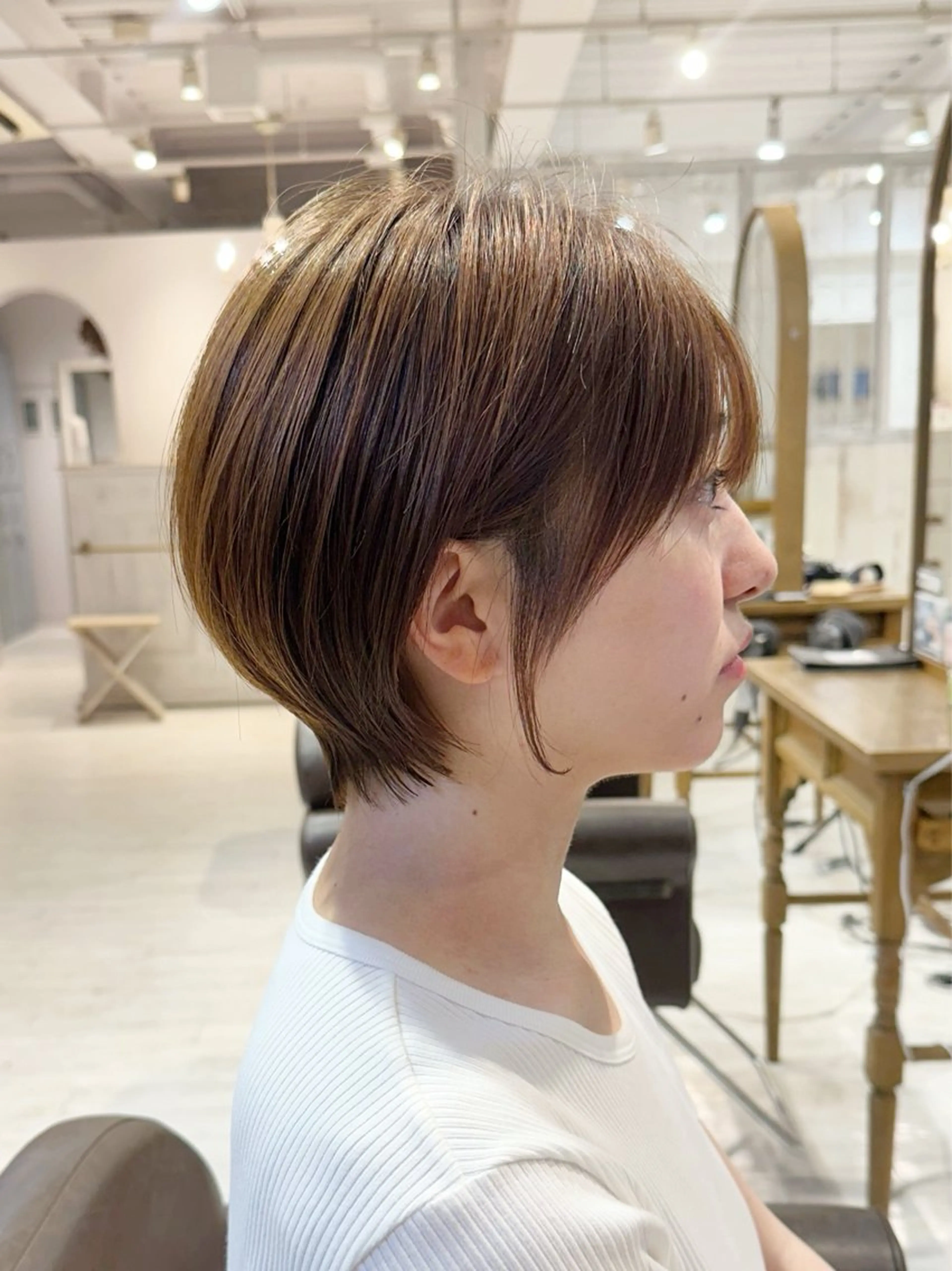 ショート カット 縮毛矯正/ショート/ レイヤー/畑中正敏のヘアスタイル