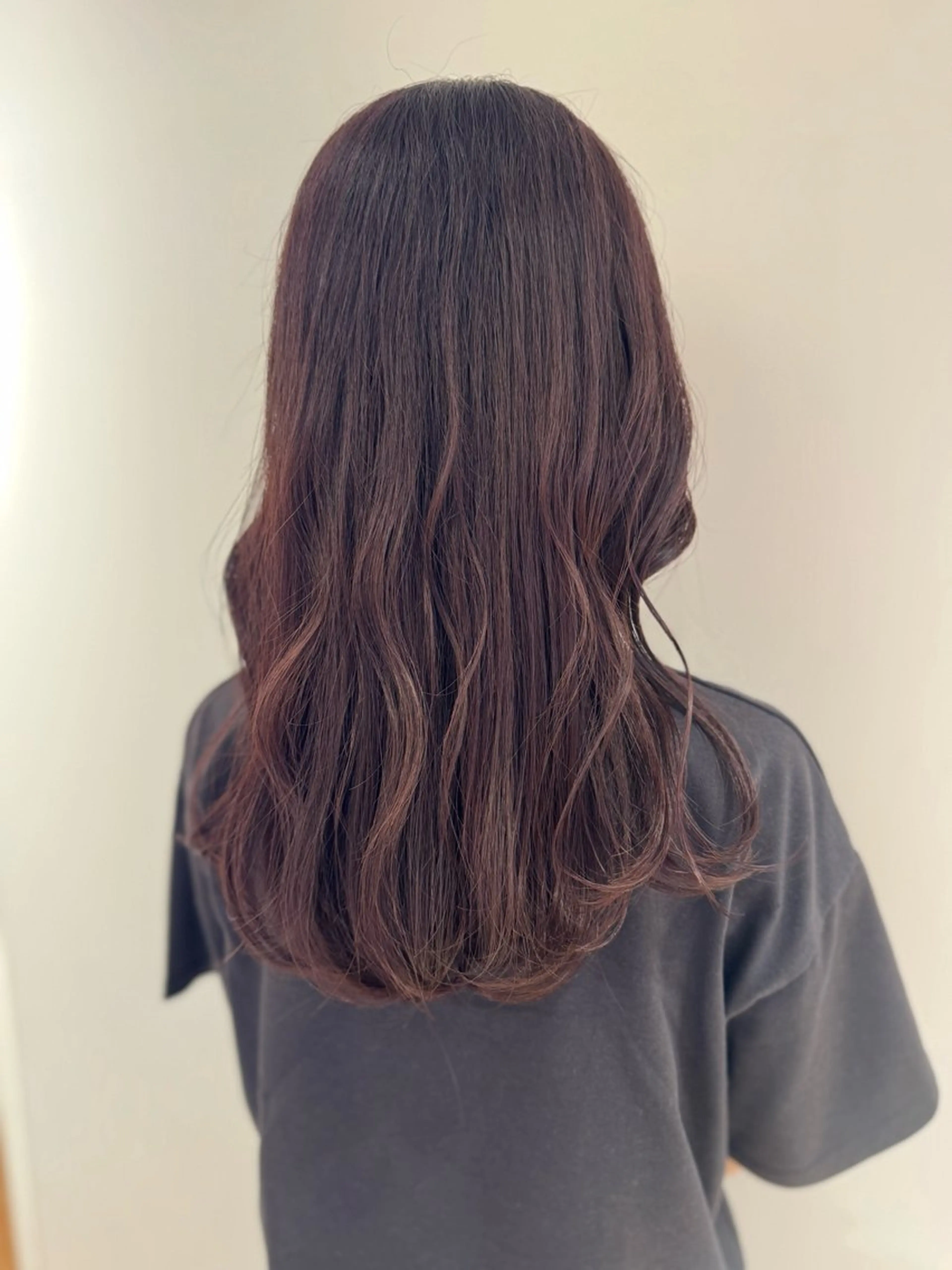 ロング カラー ラベンダーカラー ラベンダーピンク ピンクカラー カット ヘアカラー トリートメント えんどう みほのヘアスタイル