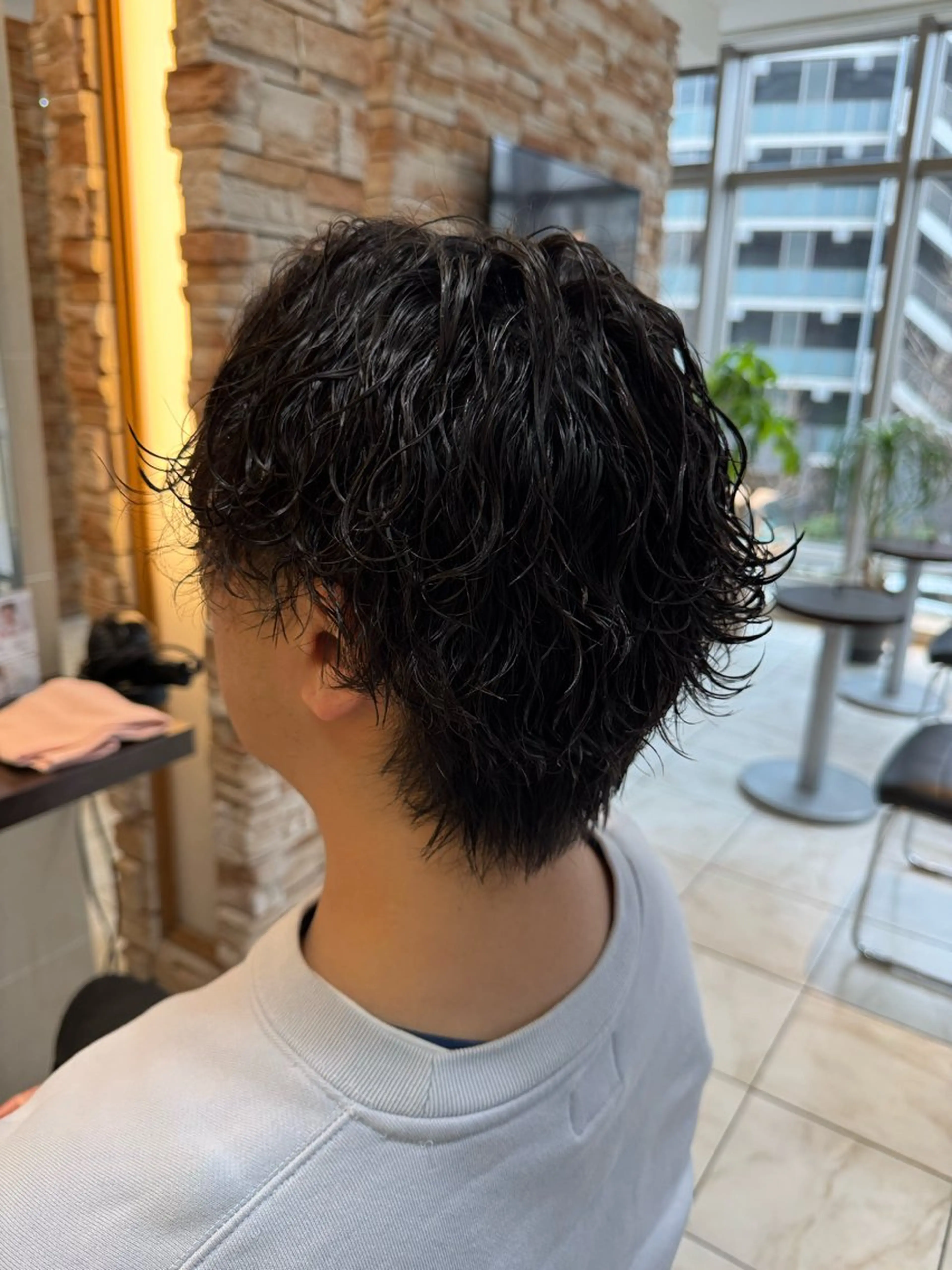 パーマ メンズ カット パーマ ⭐️透明感カラー/ パーマ⭐️宮野翔のヘアスタイル