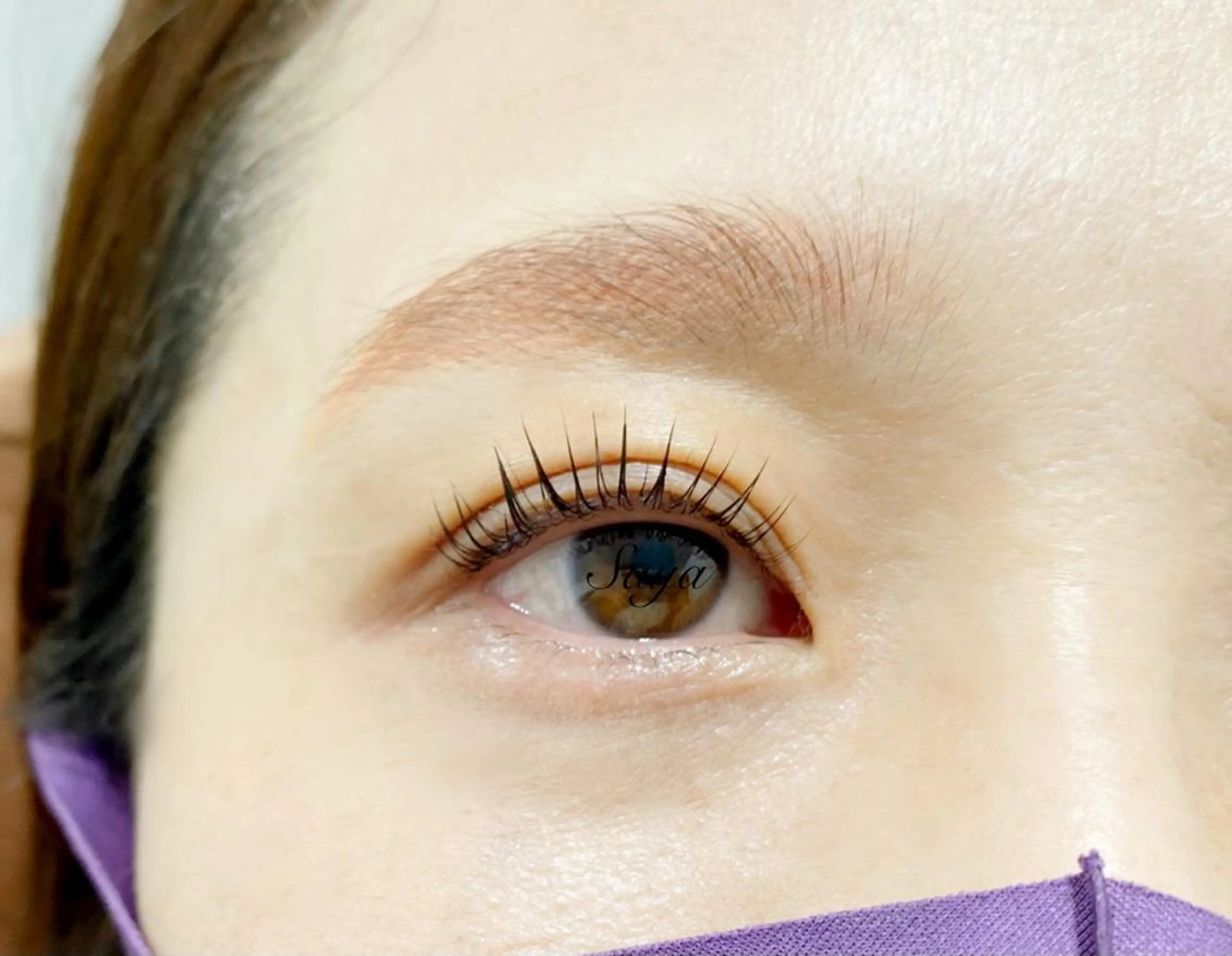 セミロング カラー パーマ ヘアアレンジ メンズ キッズ ネイル マツエク・マツパ パリジェンヌラッシュリフト マツパ Attrait Eye所属・Attrait Eye☻*Sayaのマツエク・マツパデザイン