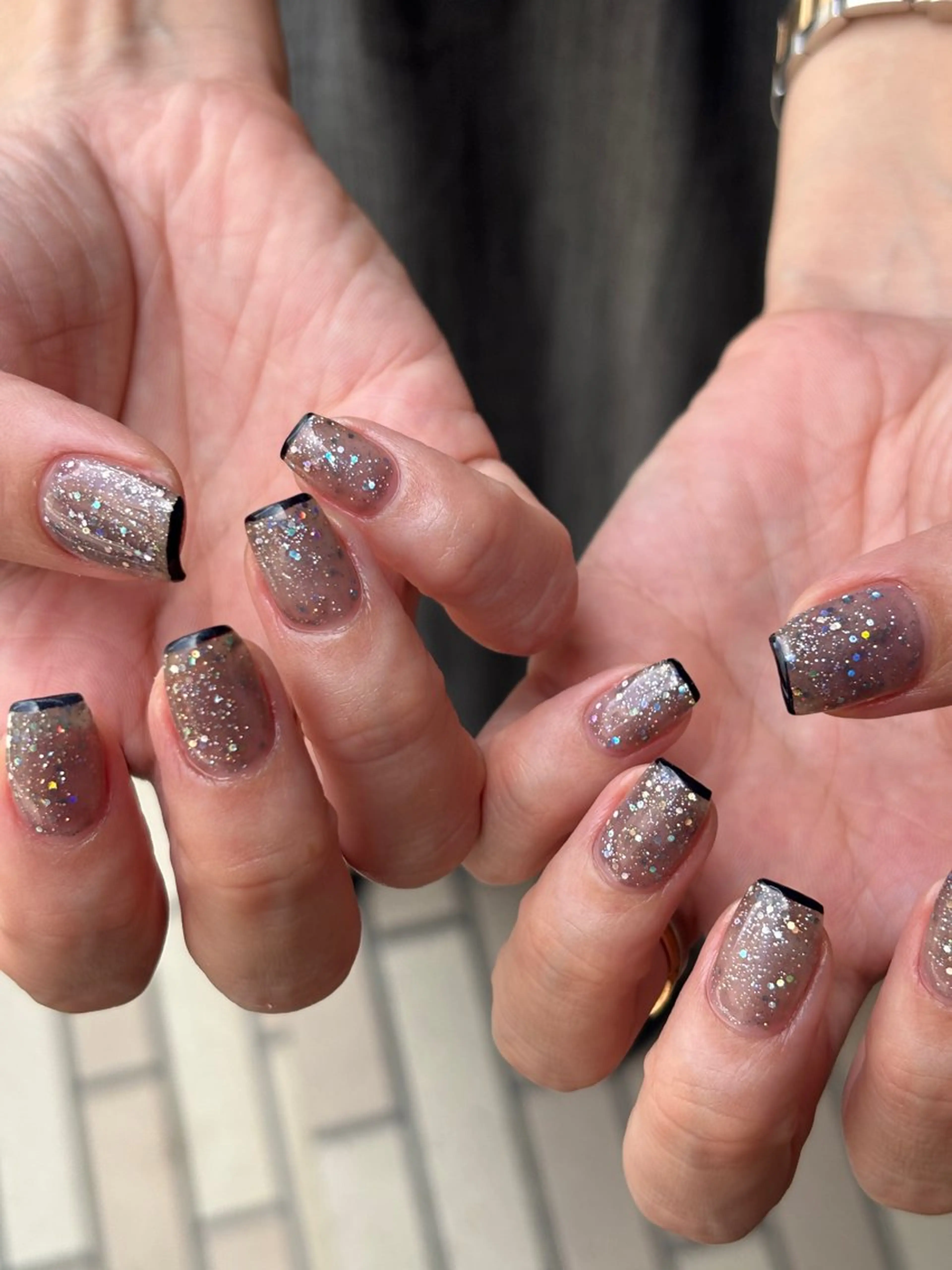 ネイル アートネイル クリアネイル フットネイル ハート キラキラネイル ハンドネイル nailist SAYAのネイルデザイン