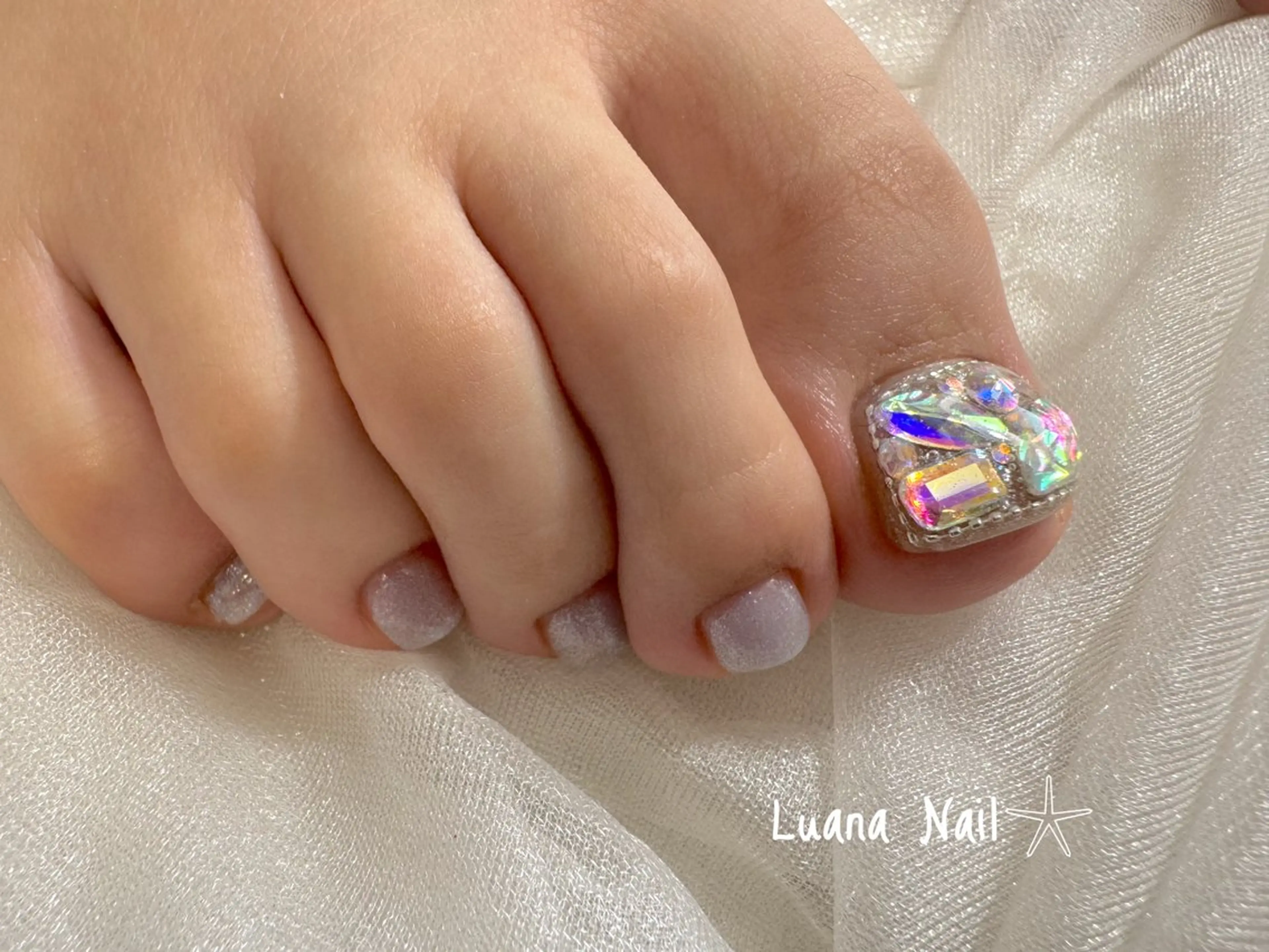 フット持ち込みデザイン親指のみ【オフ無】の写真