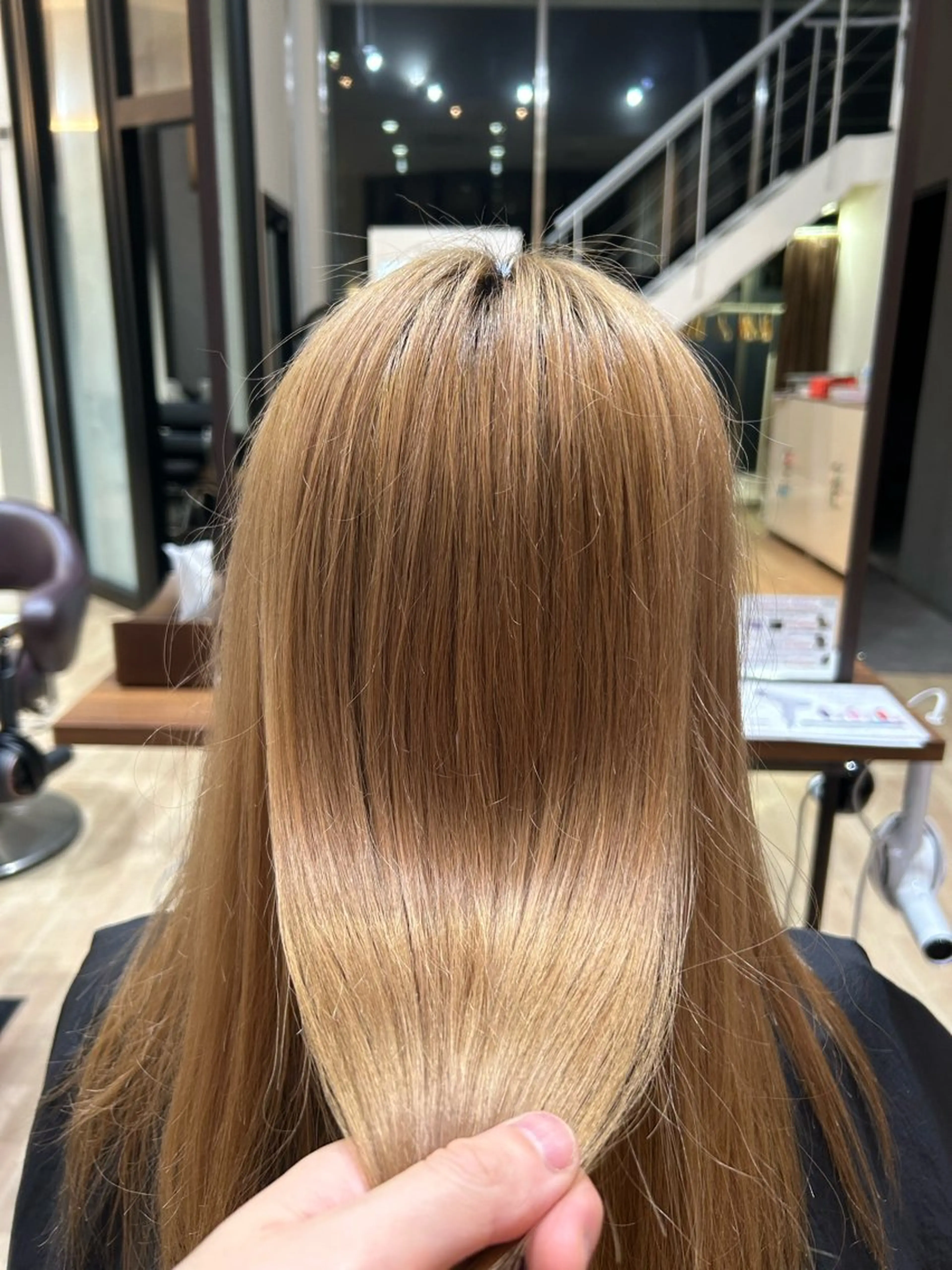 ロング ショートボブ ボブ くせ毛 髪質改善 韓国風ヘア カット 縮毛矯正 トリートメント 花橋 宏輝のヘアスタイル