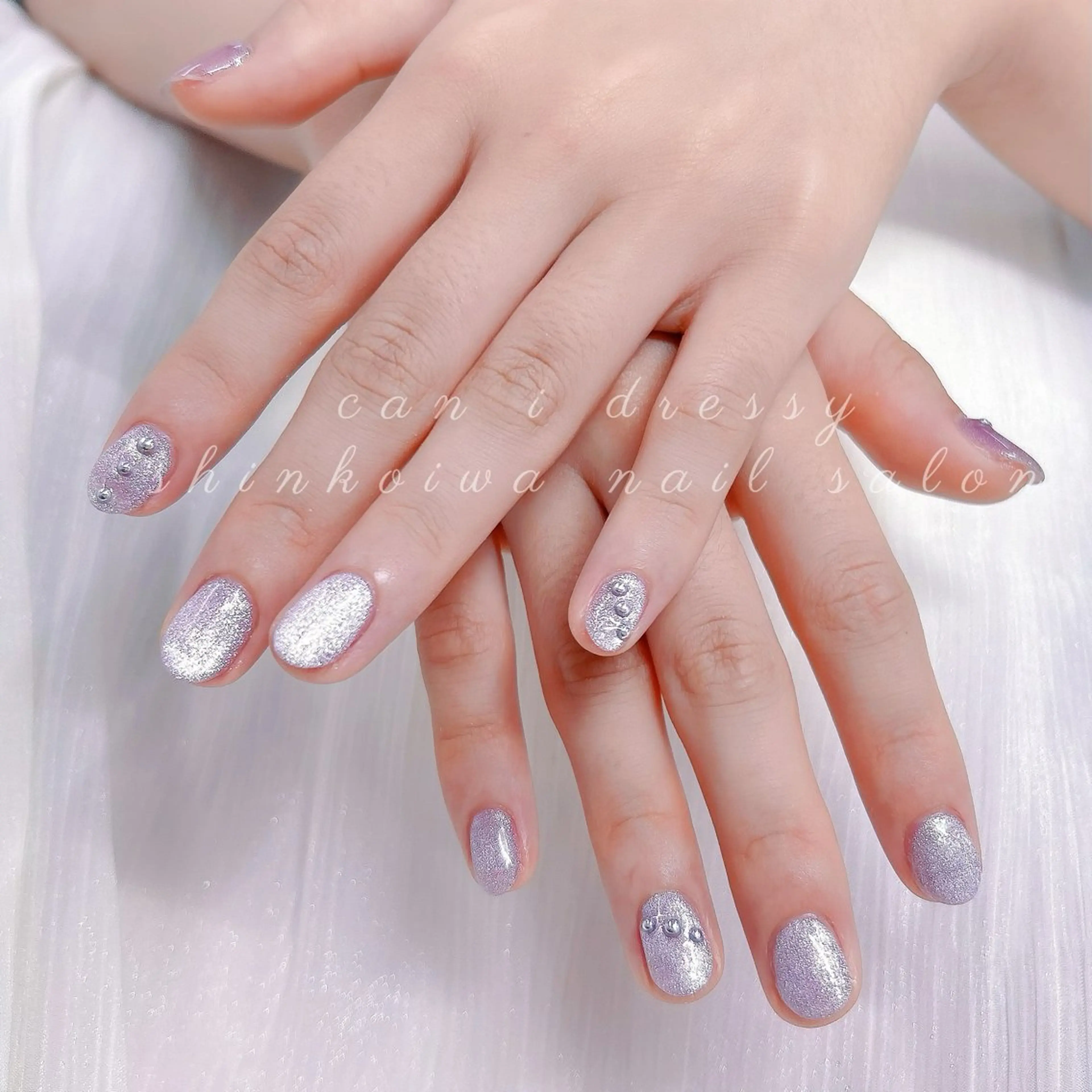 ネイル ラメ(グリッター) マグネットネイル ハンドネイル キャンアイドレッシー 新小岩のネイルデザイン