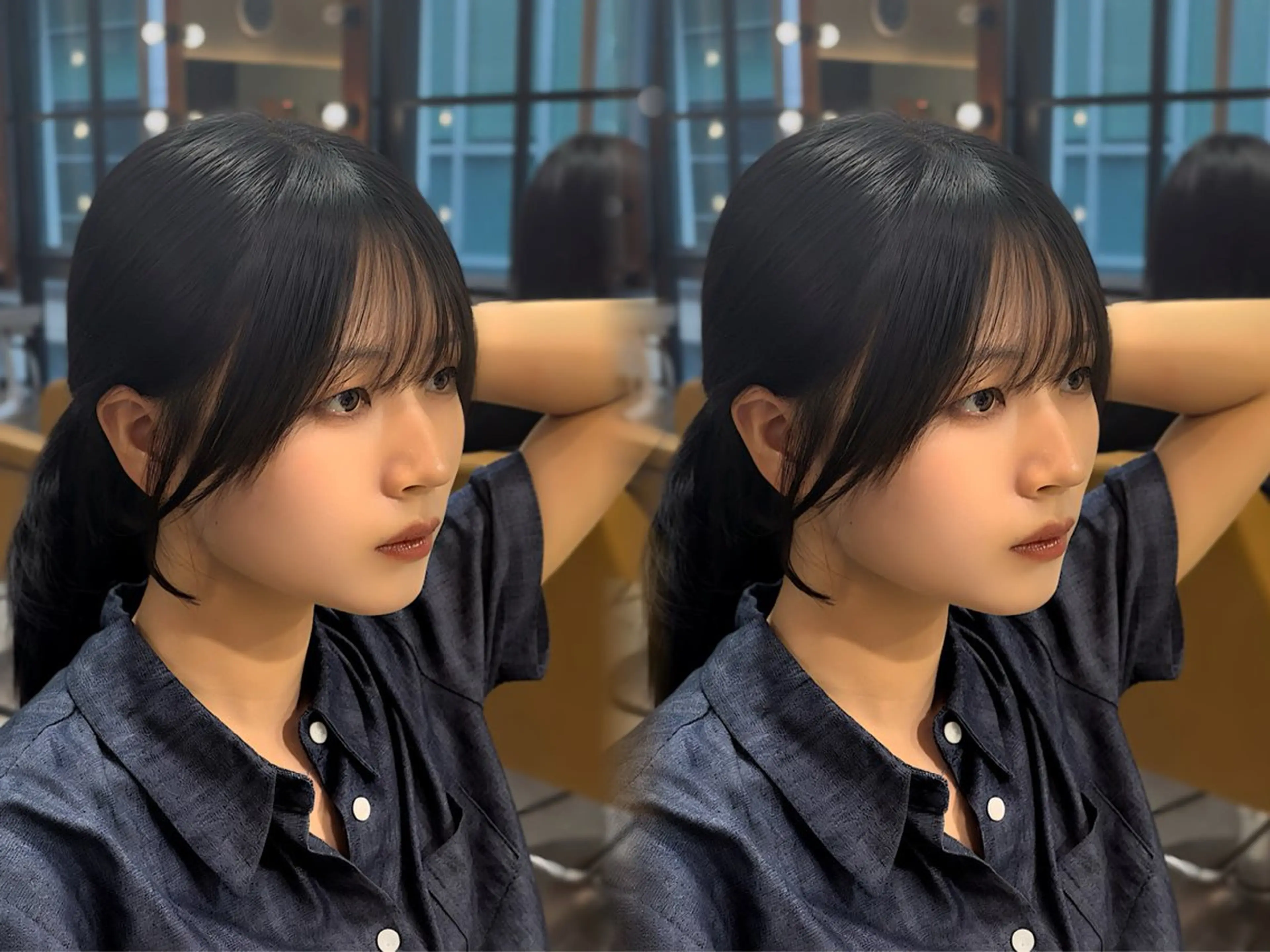 ミディアム カラー カット ヘアカラー トリートメント 銀座/レイヤーカット 髪質改善/RYUのヘアスタイル