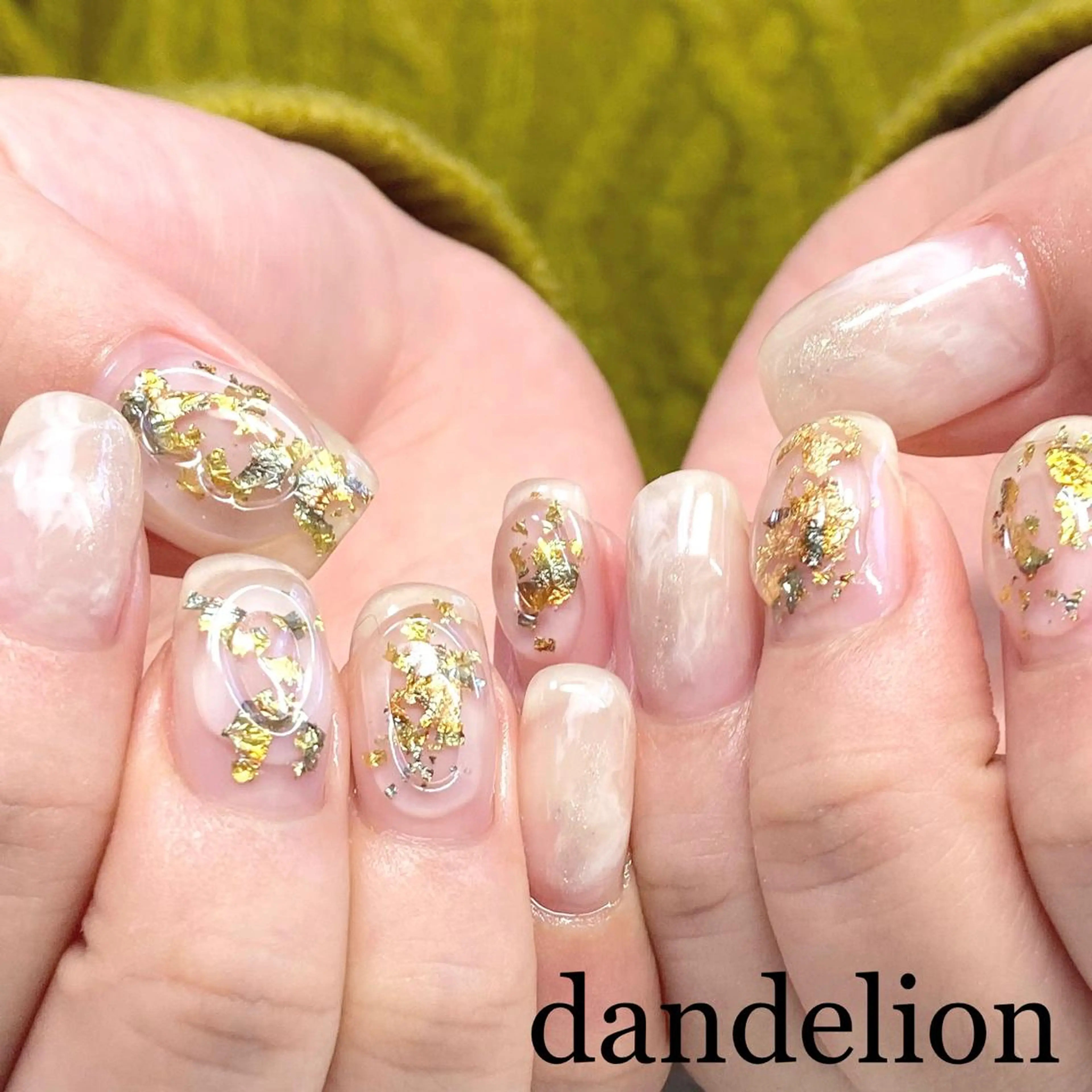 ネイル ハンドネイル ハンドケア dandelion ダンデライオンのネイルデザイン