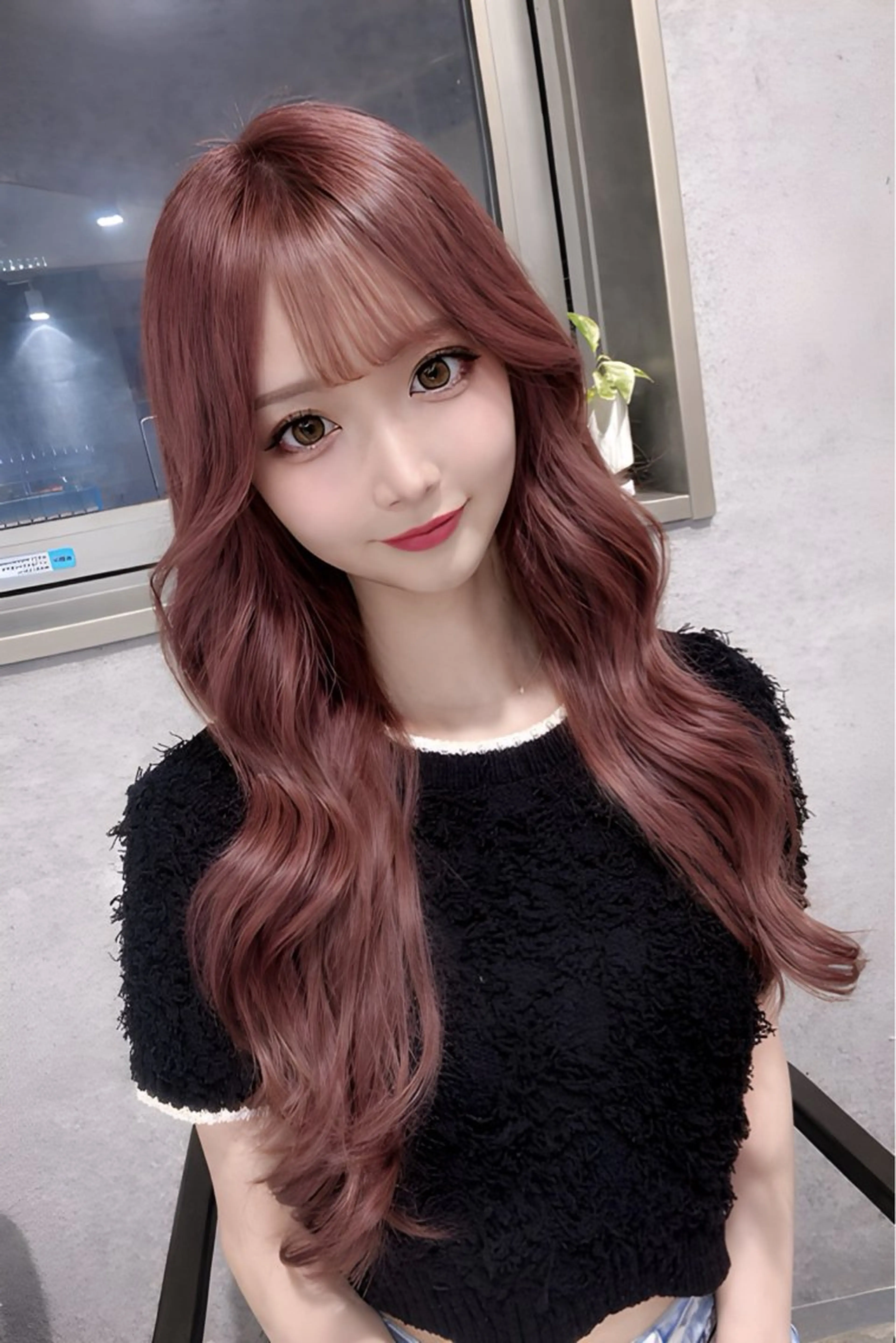 ロング カラー ダブルカラー 新宿のヘアスタイル