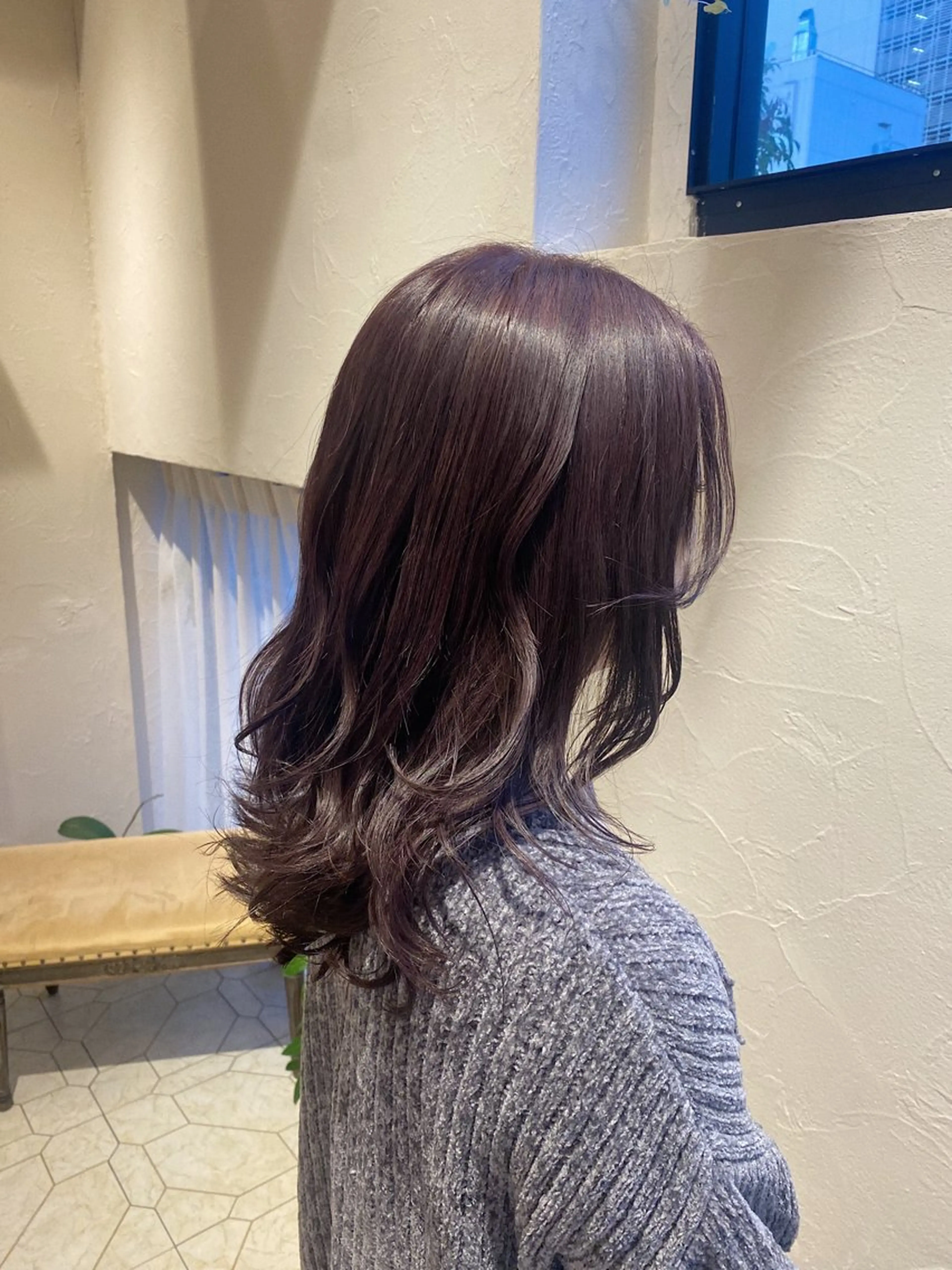 セミロング 艶髪/艶カラー/縮毛 /   タキダのヘアスタイル
