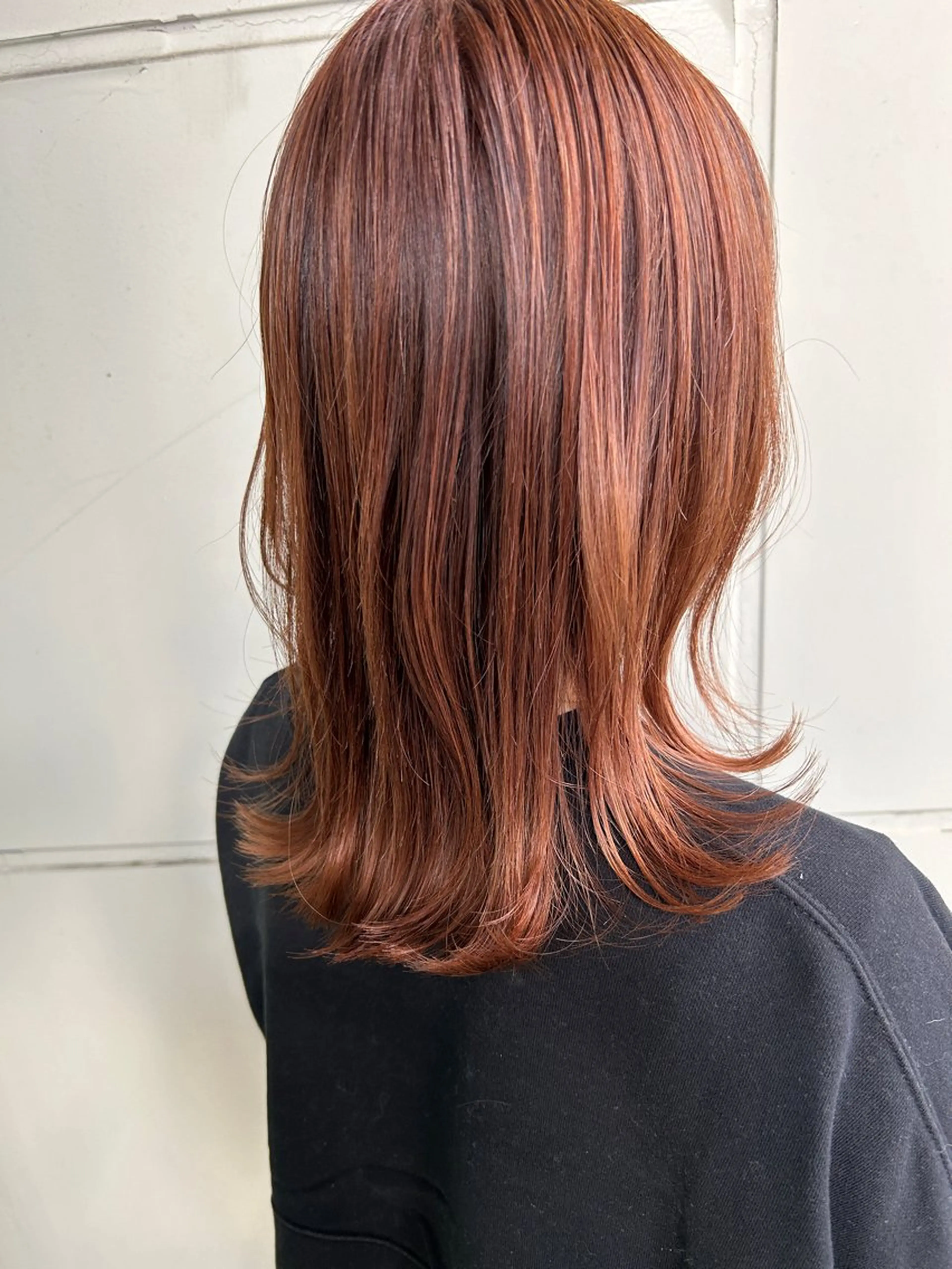 ミディアム カラー GO TODAY所属・ハイトーン/小顔 カット/Ayumuのヘアスタイル