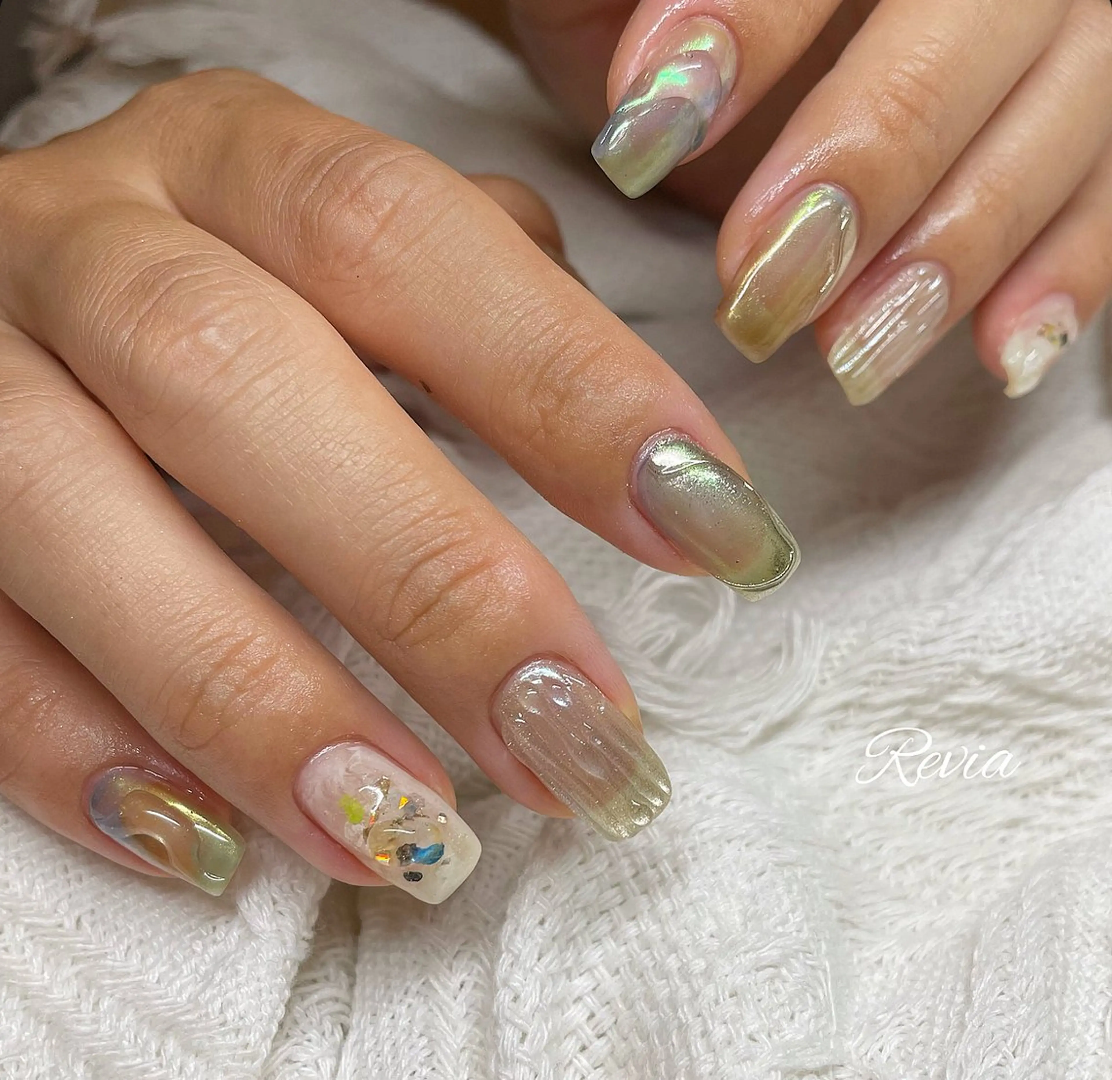 ネイル ハンドネイル revia所属・ERI Nailistのネイルデザイン