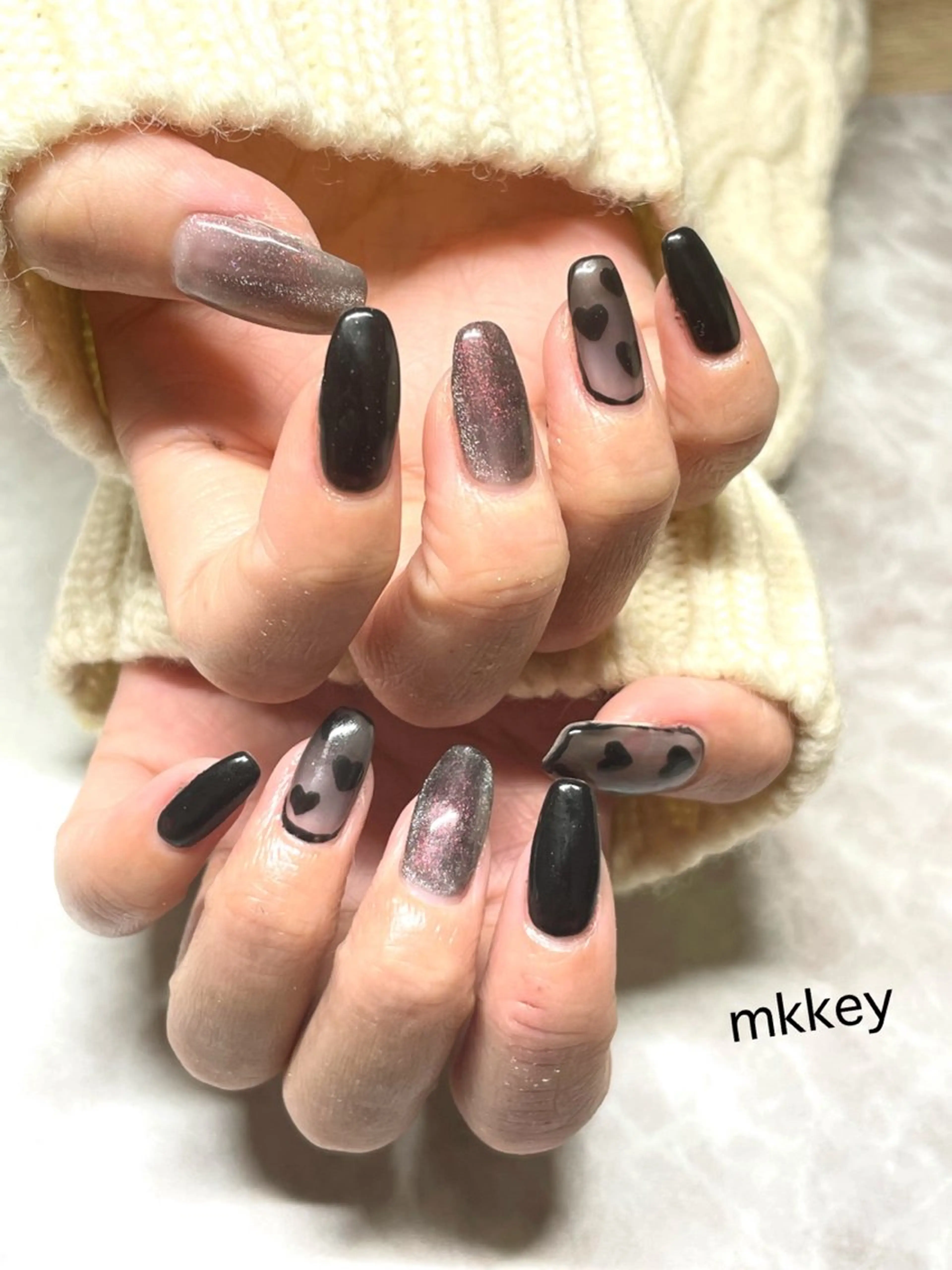 ネイル ハート Liora所属・nail mnのネイルデザイン