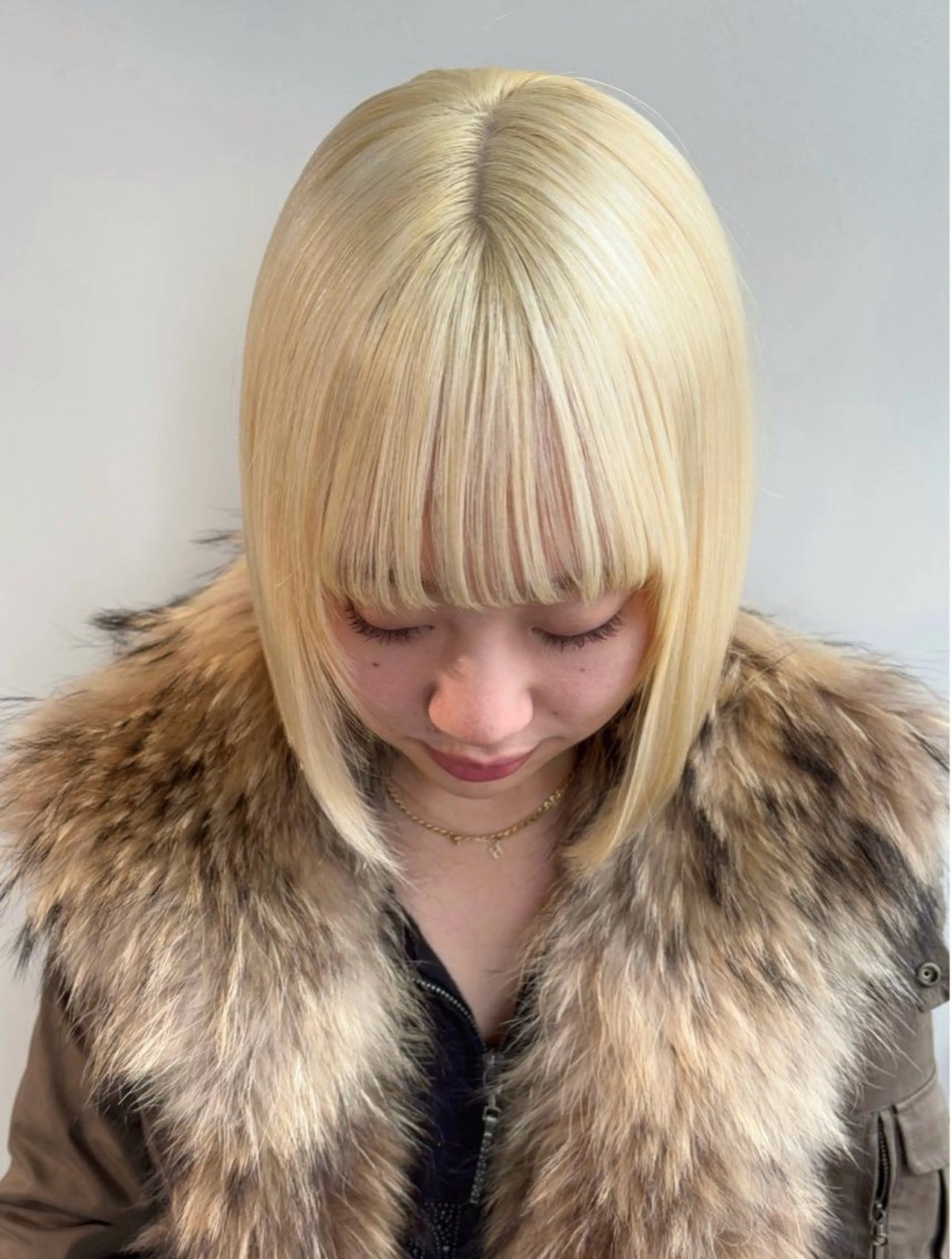 ミディアム 横浜/髪質改善/ 艶髪カラー/アレンジのヘアスタイル