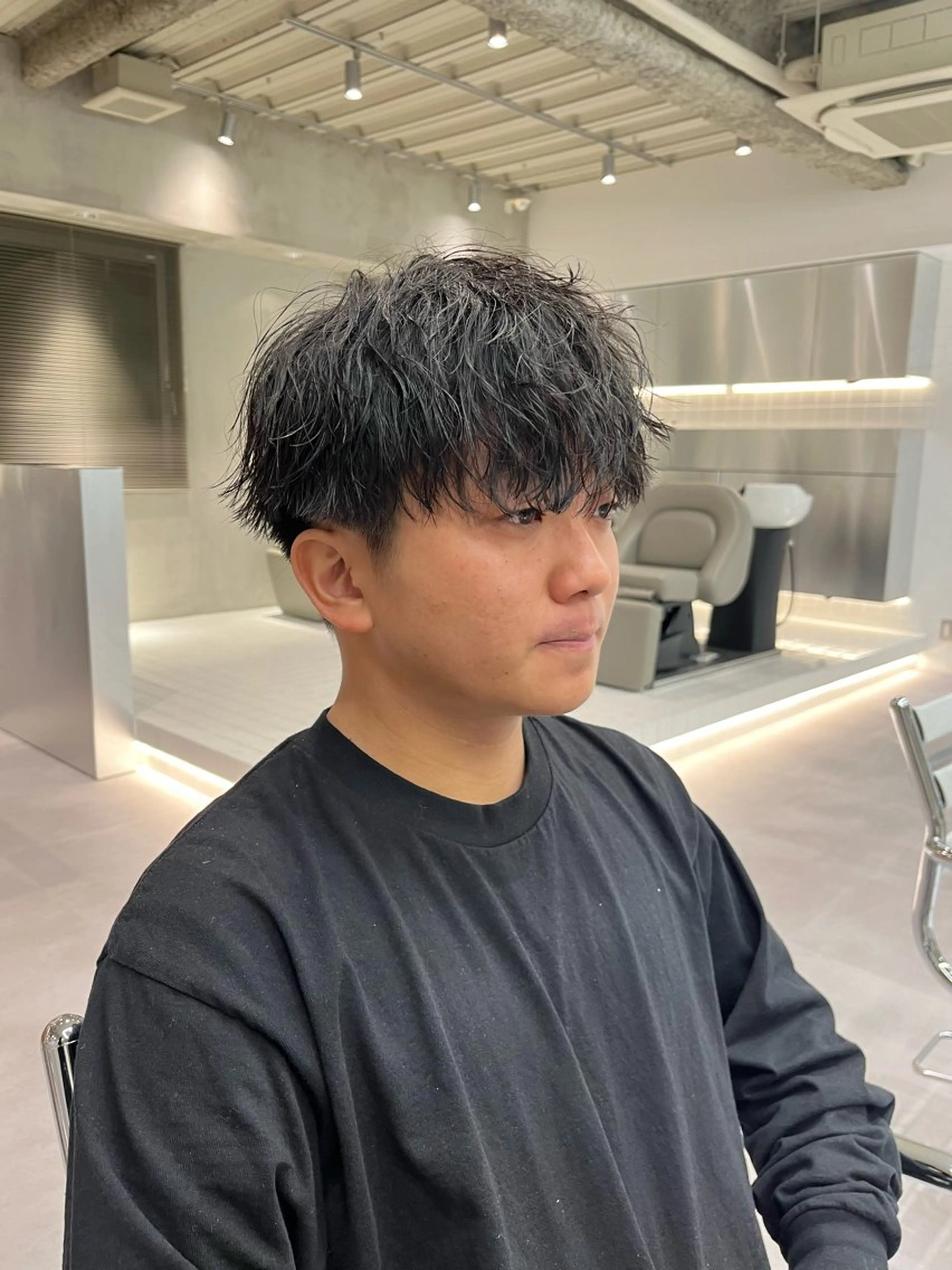 ショート パーマ メンズ soen所属・⚡メンズパーマフ ェードカットTomyのヘアスタイル