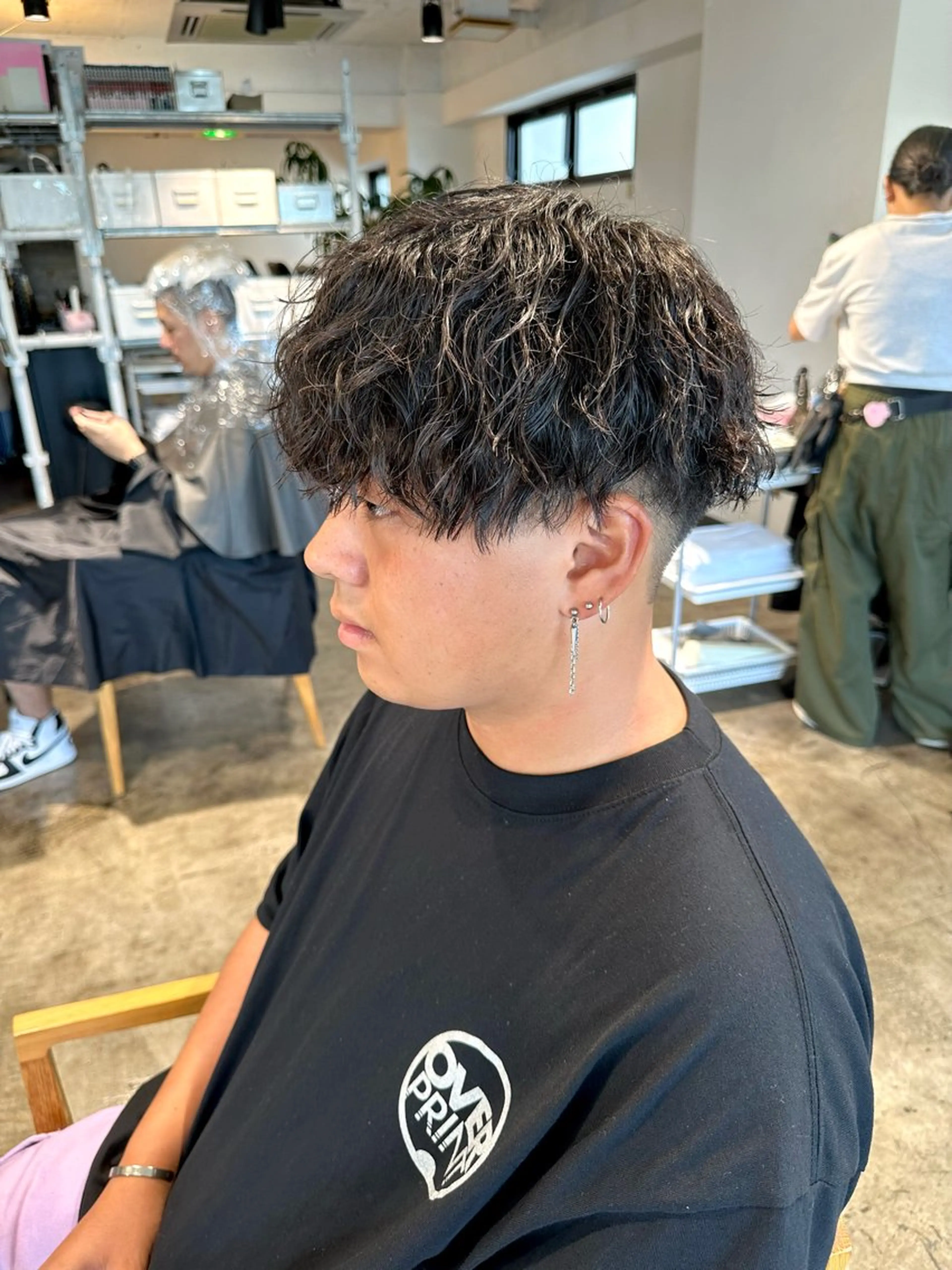 メンズ マッシュ メンズパーマ メンズツイストパーマ 波巻きパーマ ツイストパーマ カット ヘアカラー パーマ トリートメント 骨格補正施術/メンズ 専門美容師/YUYAのヘアスタイル