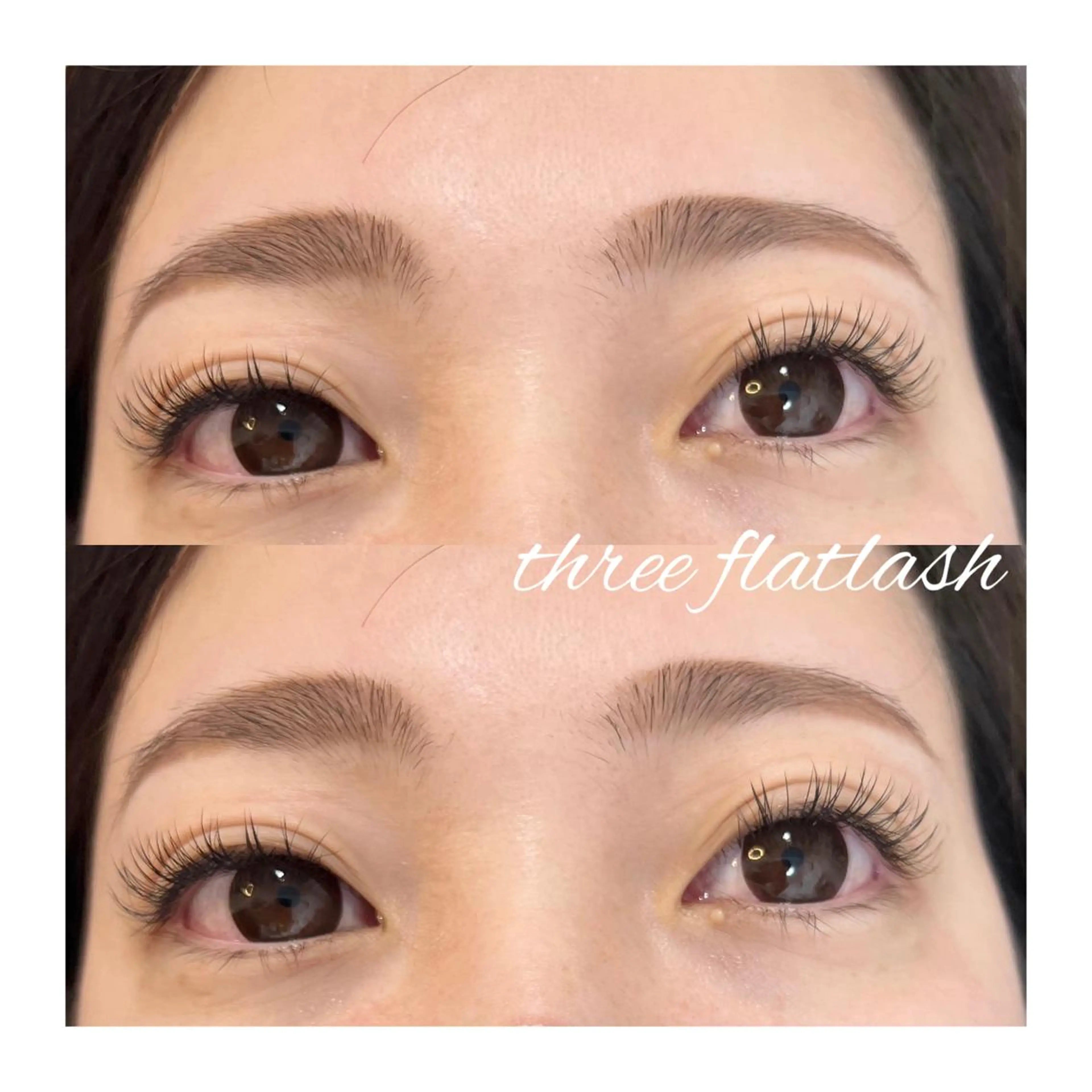 マツエク・マツパ フラットラッシュ BALANCE LASHのマツエク・マツパデザイン