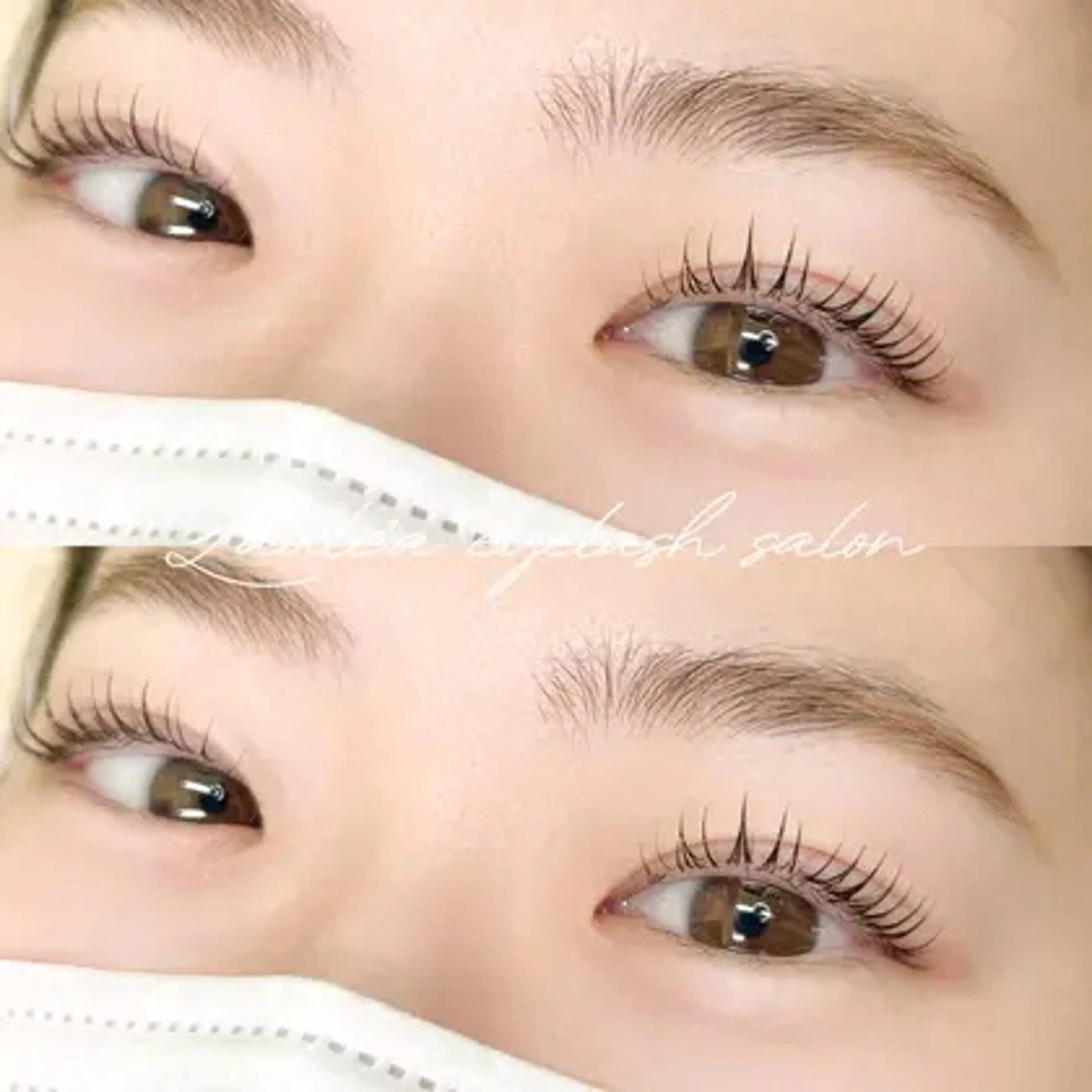 ふんわりとした印象に＊まつげパーマ（上下）の写真