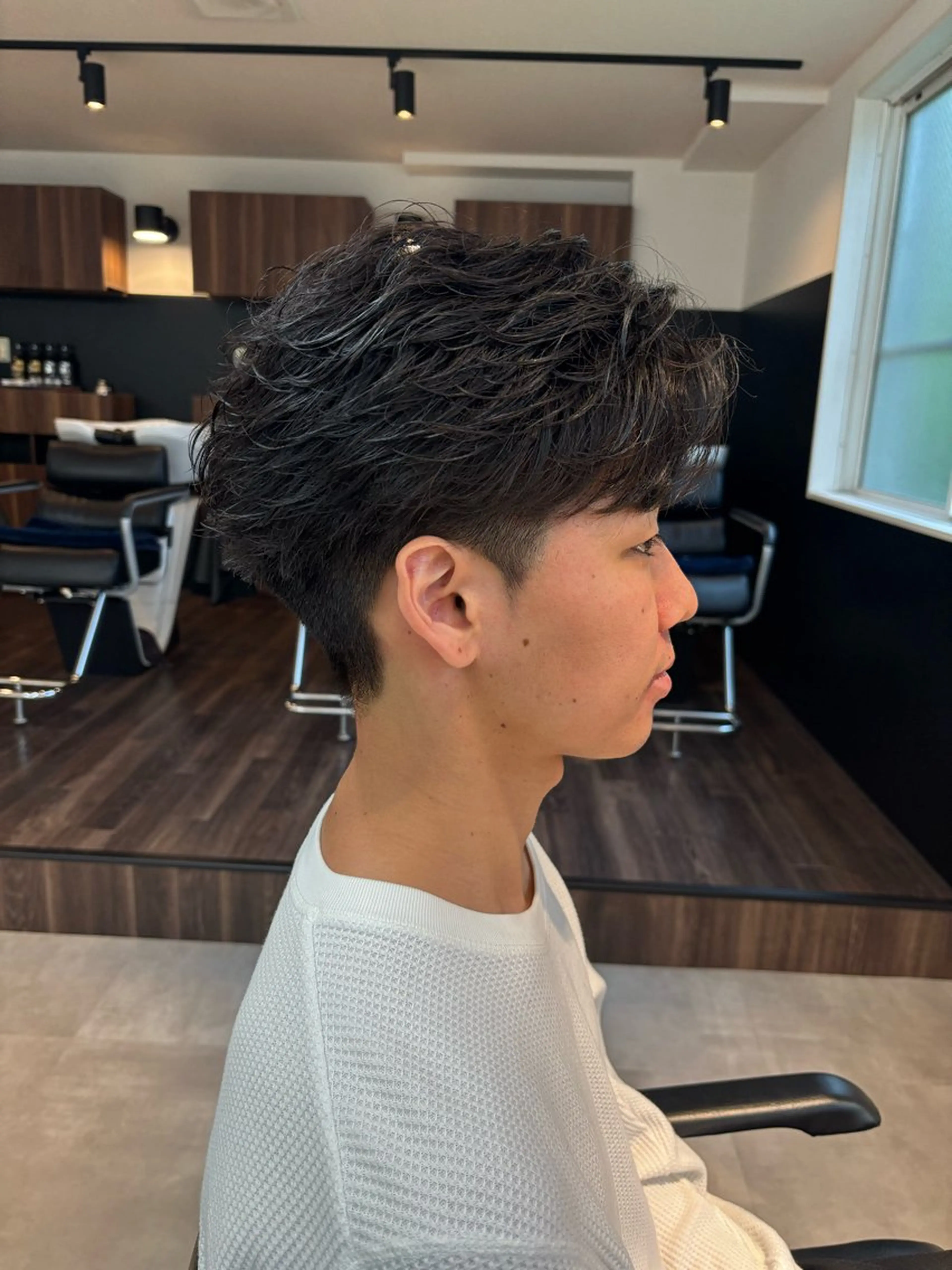 メンズ カット フェザーパーマ/韓国 /メンズカット保立のヘアスタイル