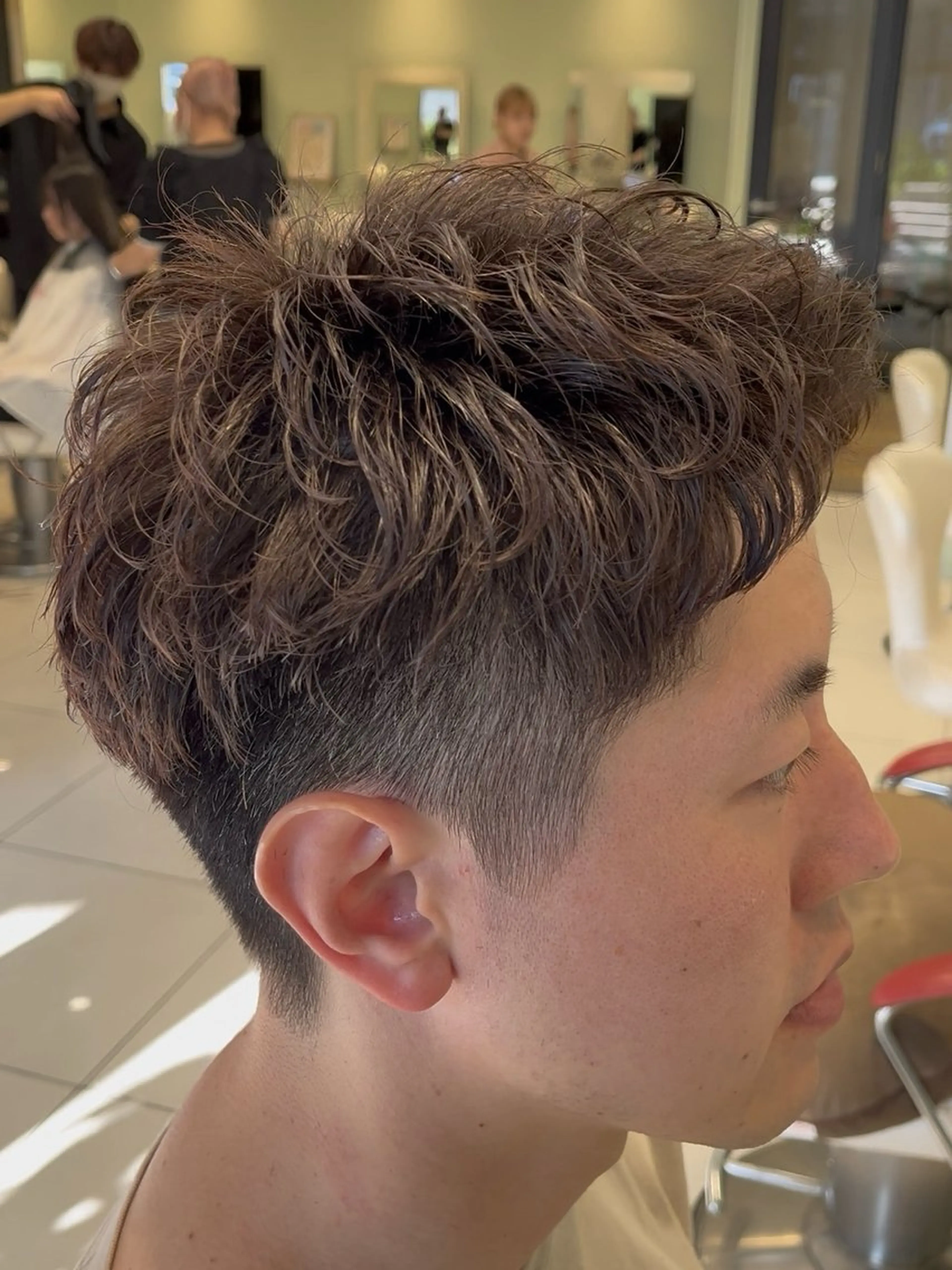 ショート メンズ ショートヘア カット パーマ トリートメント 駒野 晃のヘアスタイル