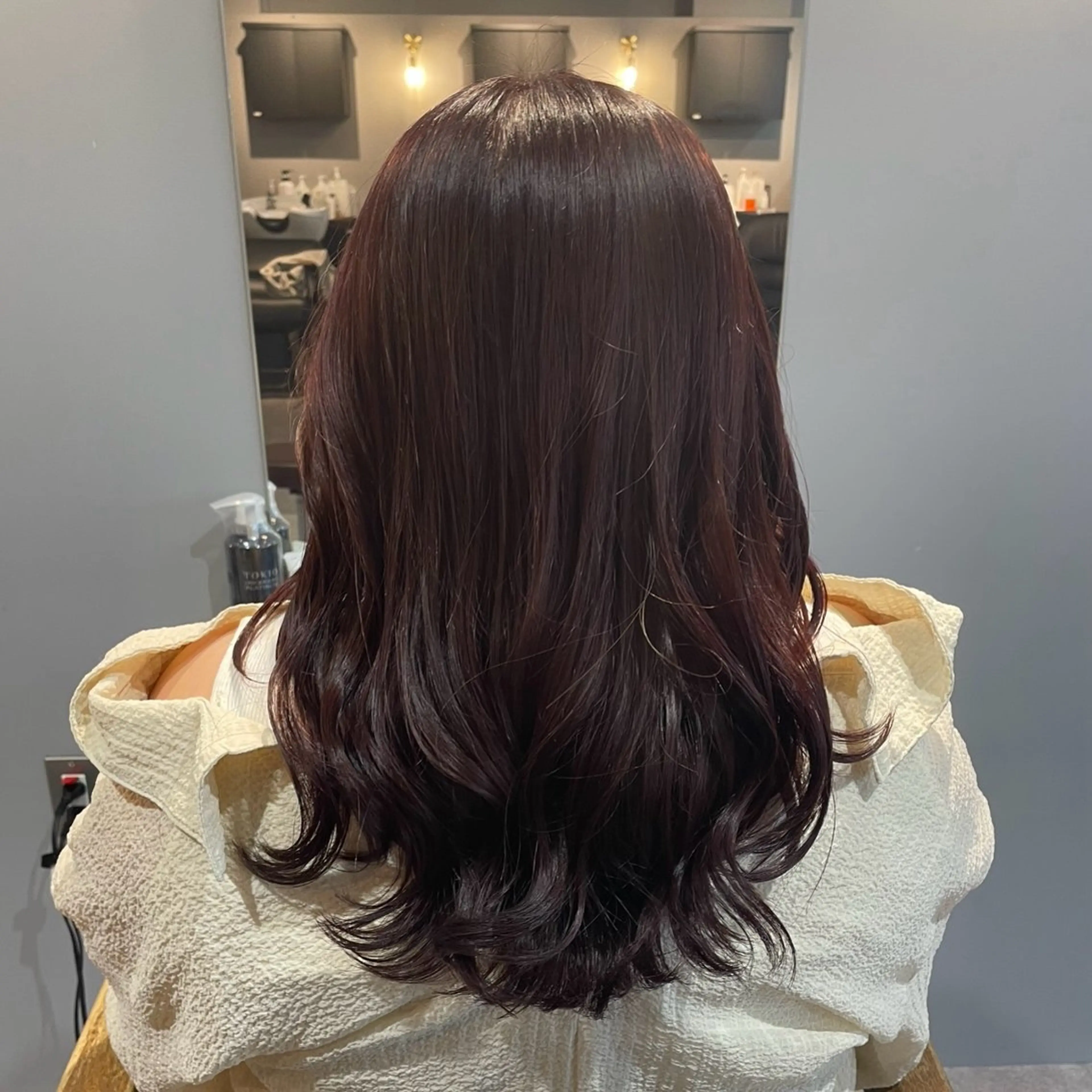 ミディアム カット ヘアカラー Mimi🎀 ブリーチなしＷカラーのヘアスタイル