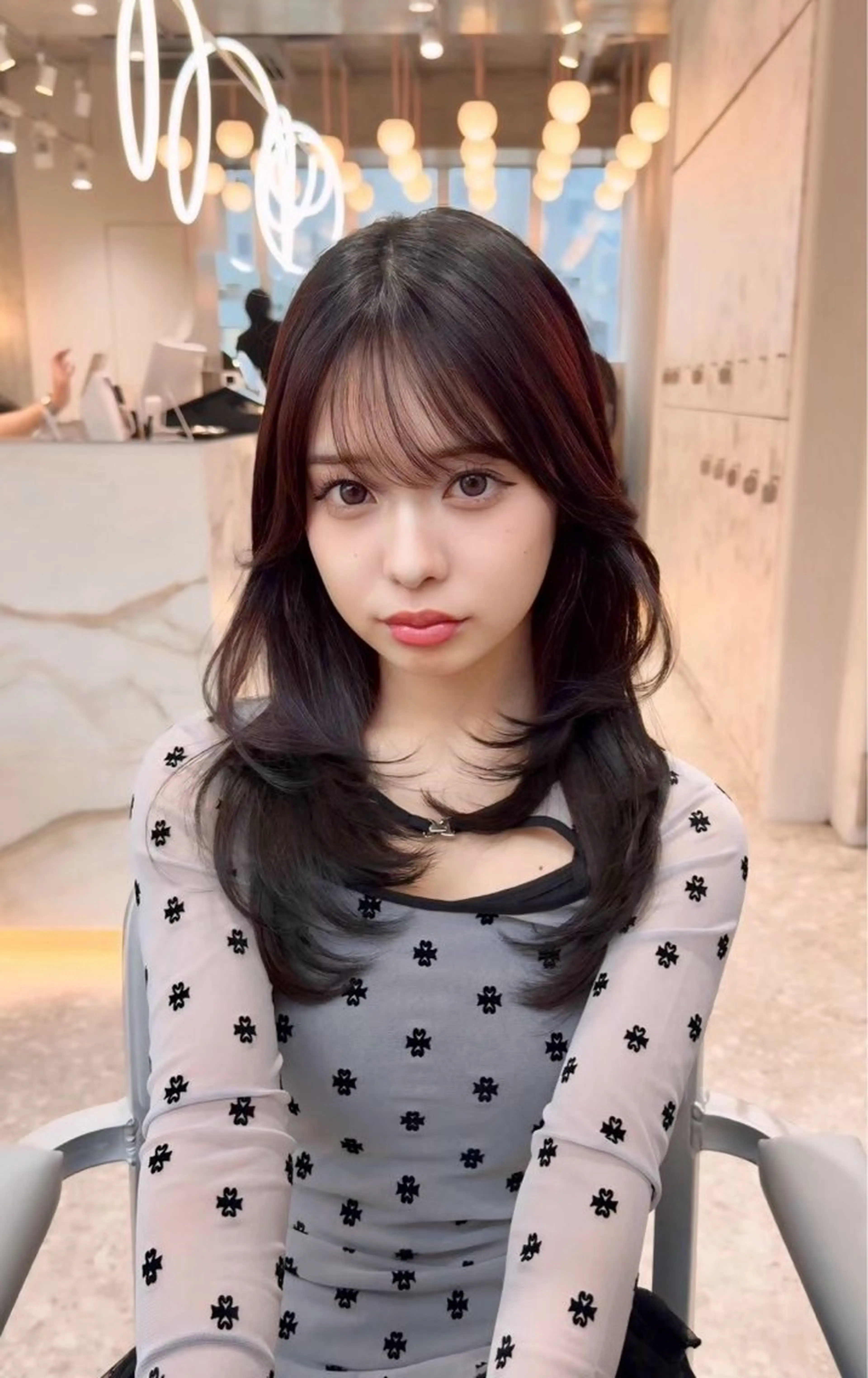 セミロング 新宿/髪質改善/暖色 カラー/shiyuのヘアスタイル