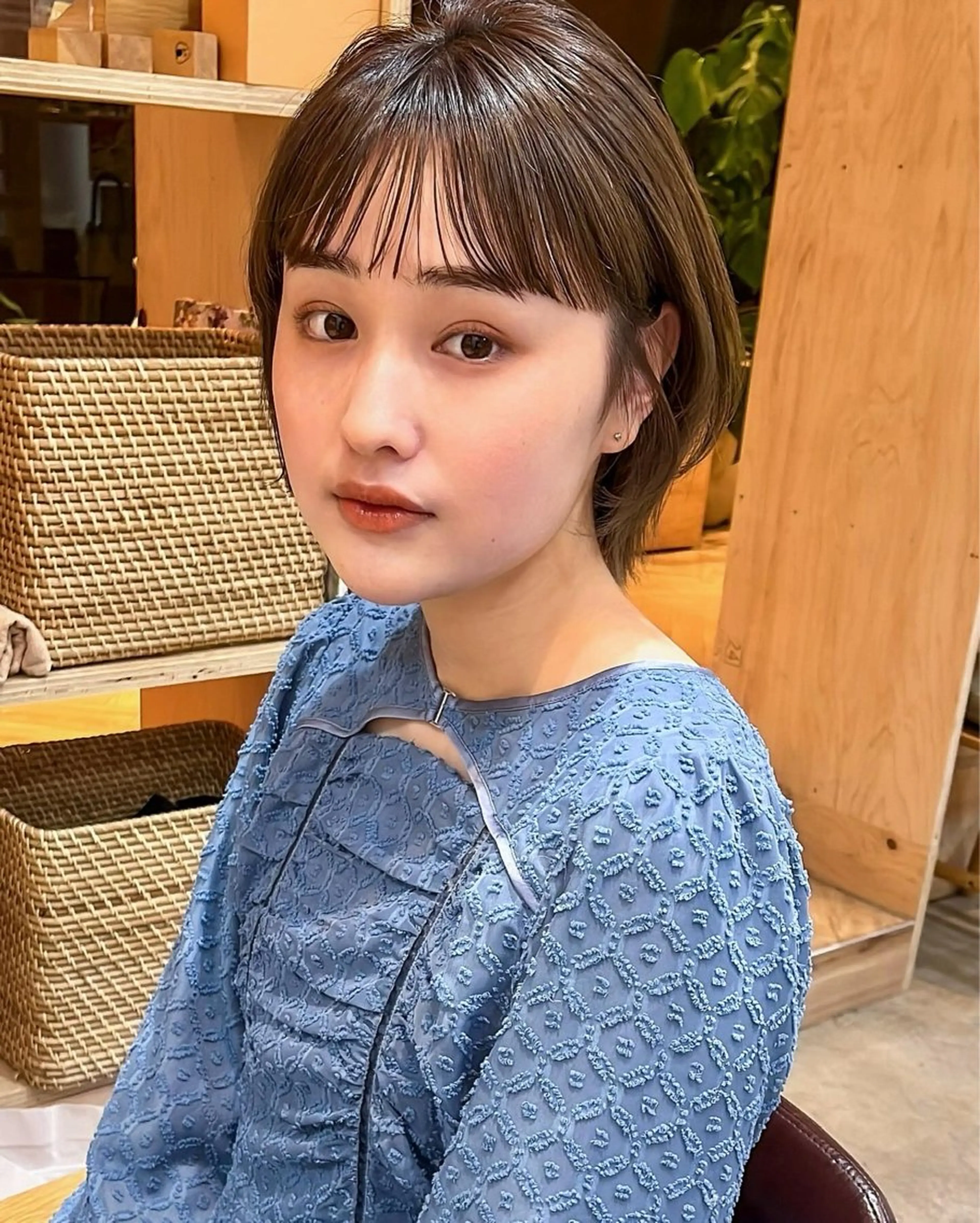 ショート カラー 🌱小顔ヘア/ボブ ミディアム/双葉🌱のヘアスタイル