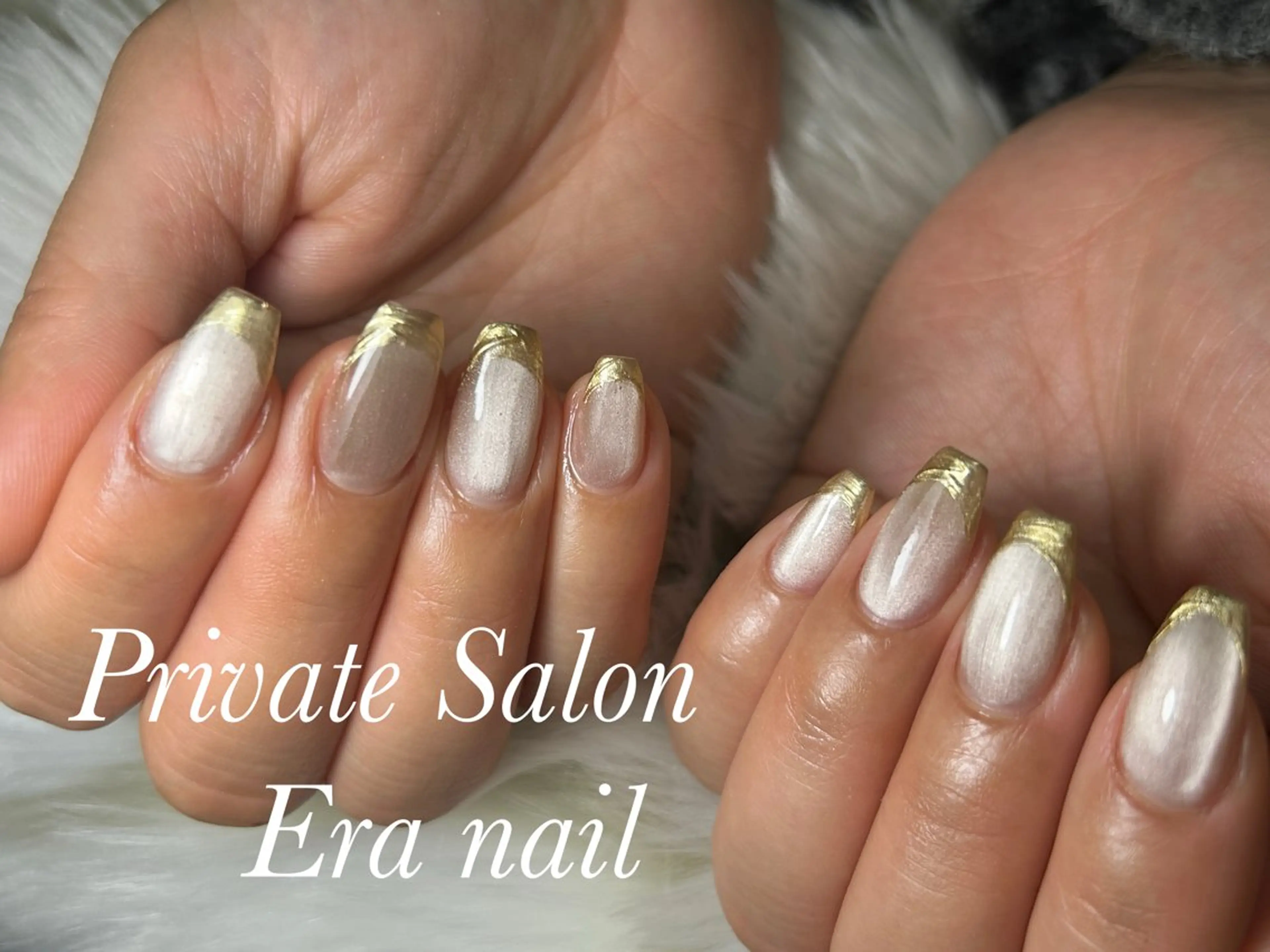 ネイル フレンチネイル マグネットネイル ミラーネイル ハンドネイル Era nailのネイルデザイン