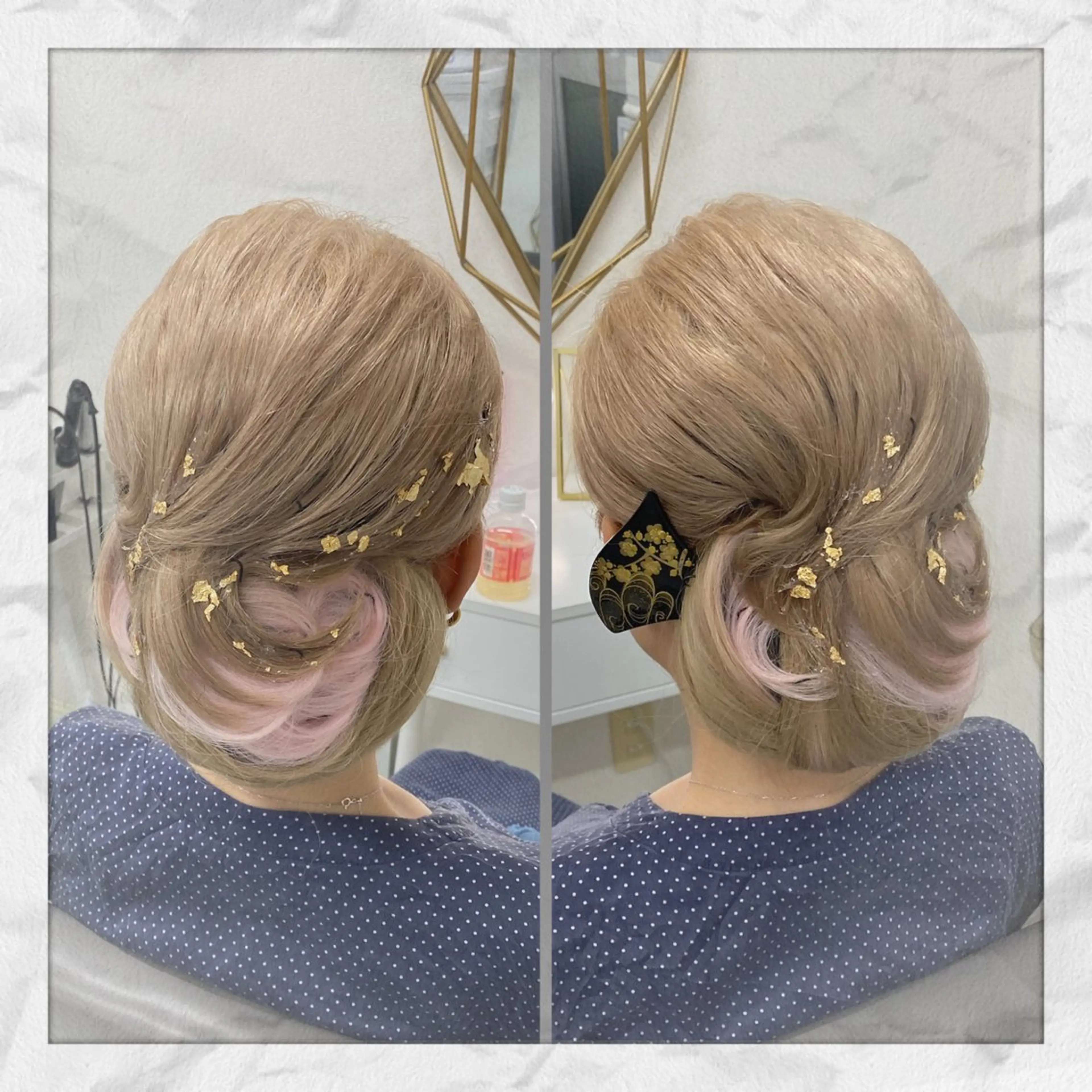 セミロング ヘアアレンジ ヘアセット ヘアセット/着付け 𓇼 松本 夏美𓇼のヘアスタイル