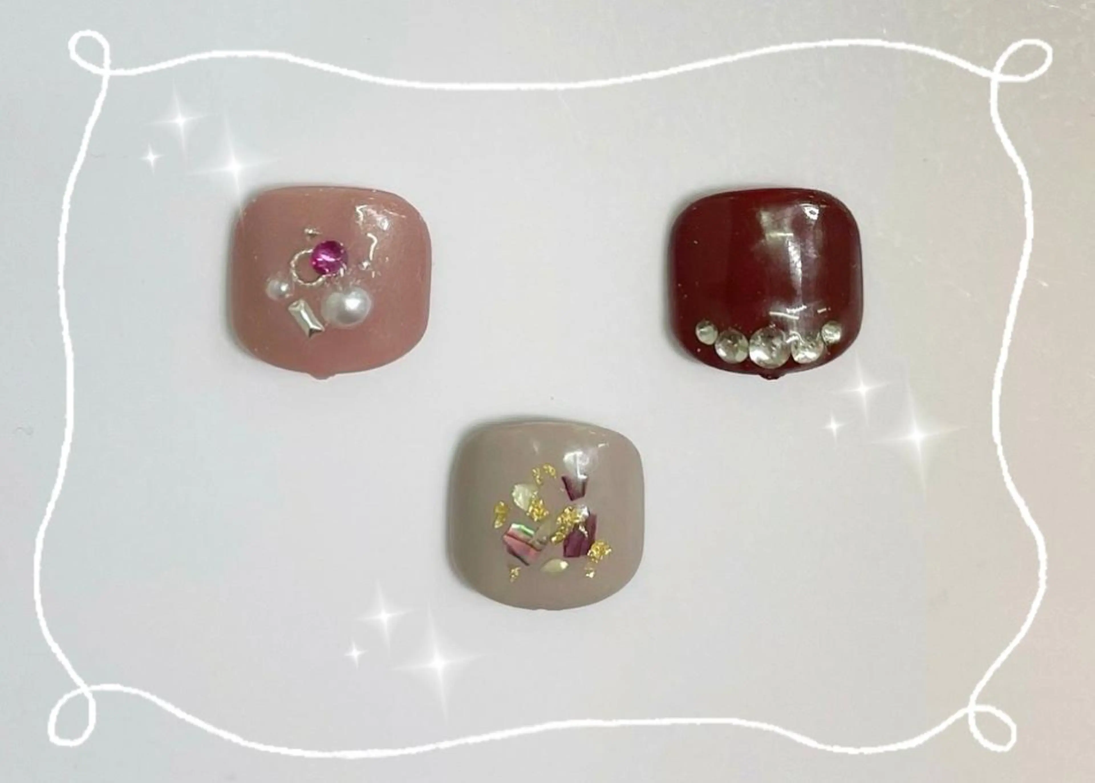 ネイル フットネイル Pine Cute ゆあさのネイルデザイン