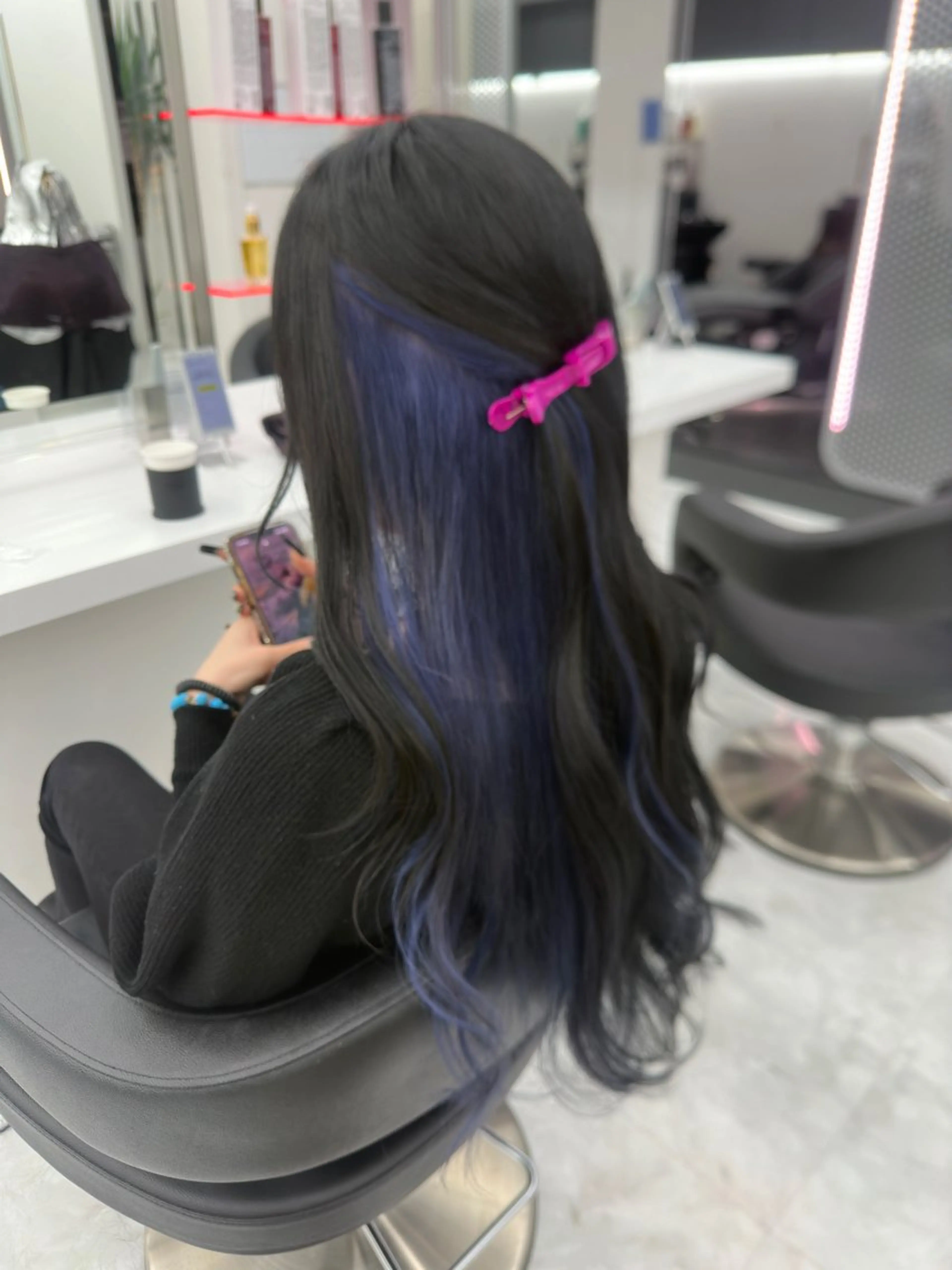 ロング カラー パーマ ヘアアレンジ メンズ キッズ ♥️韓国ヘア レイヤー♥️ゆりのヘアスタイル