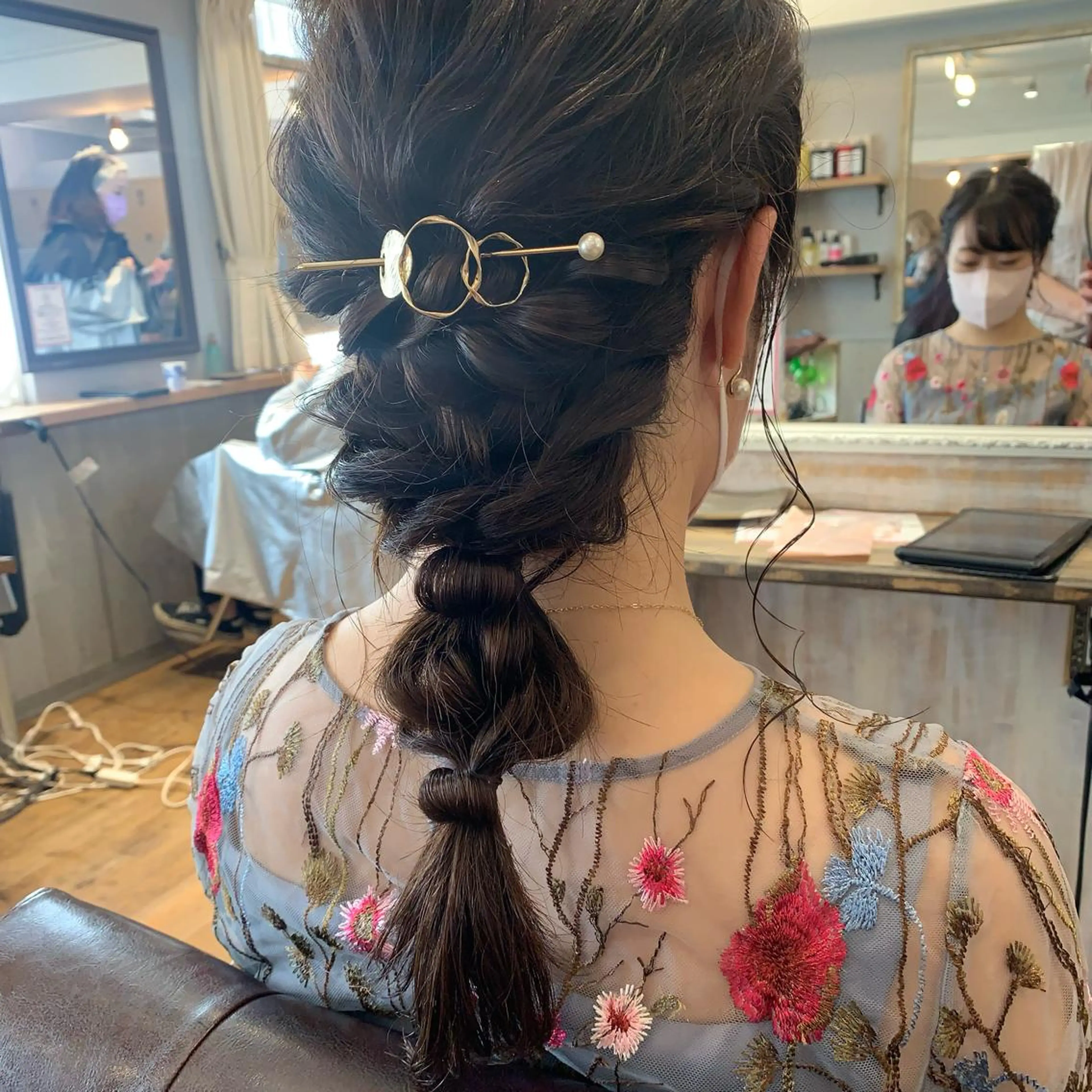 ヘアアレンジ 淡色ふんわりhair 新宿satomiのヘアスタイル