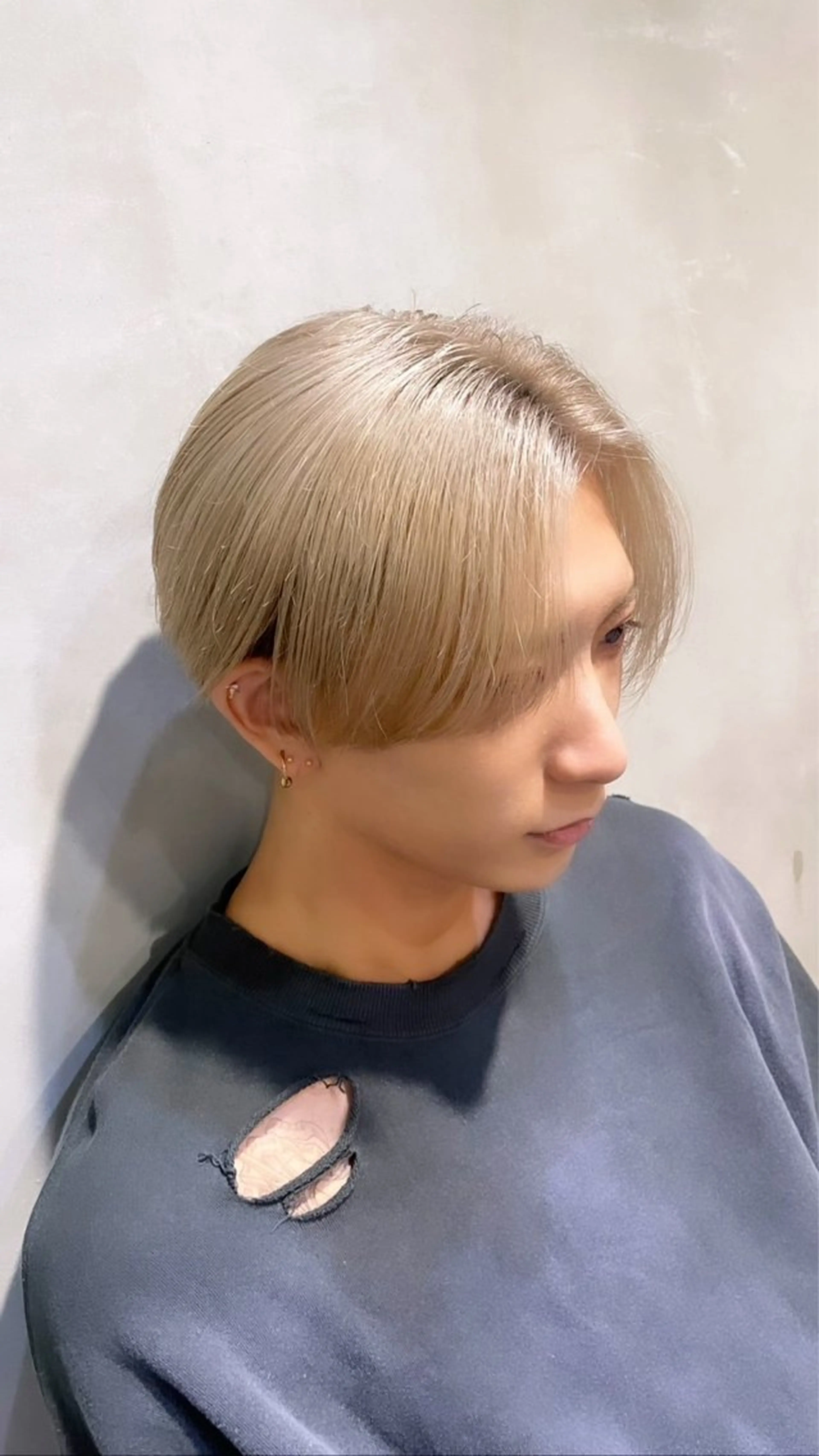 ショート カラー メンズ 派手髪/ハイトーン RIN🩵ྀིのヘアスタイル