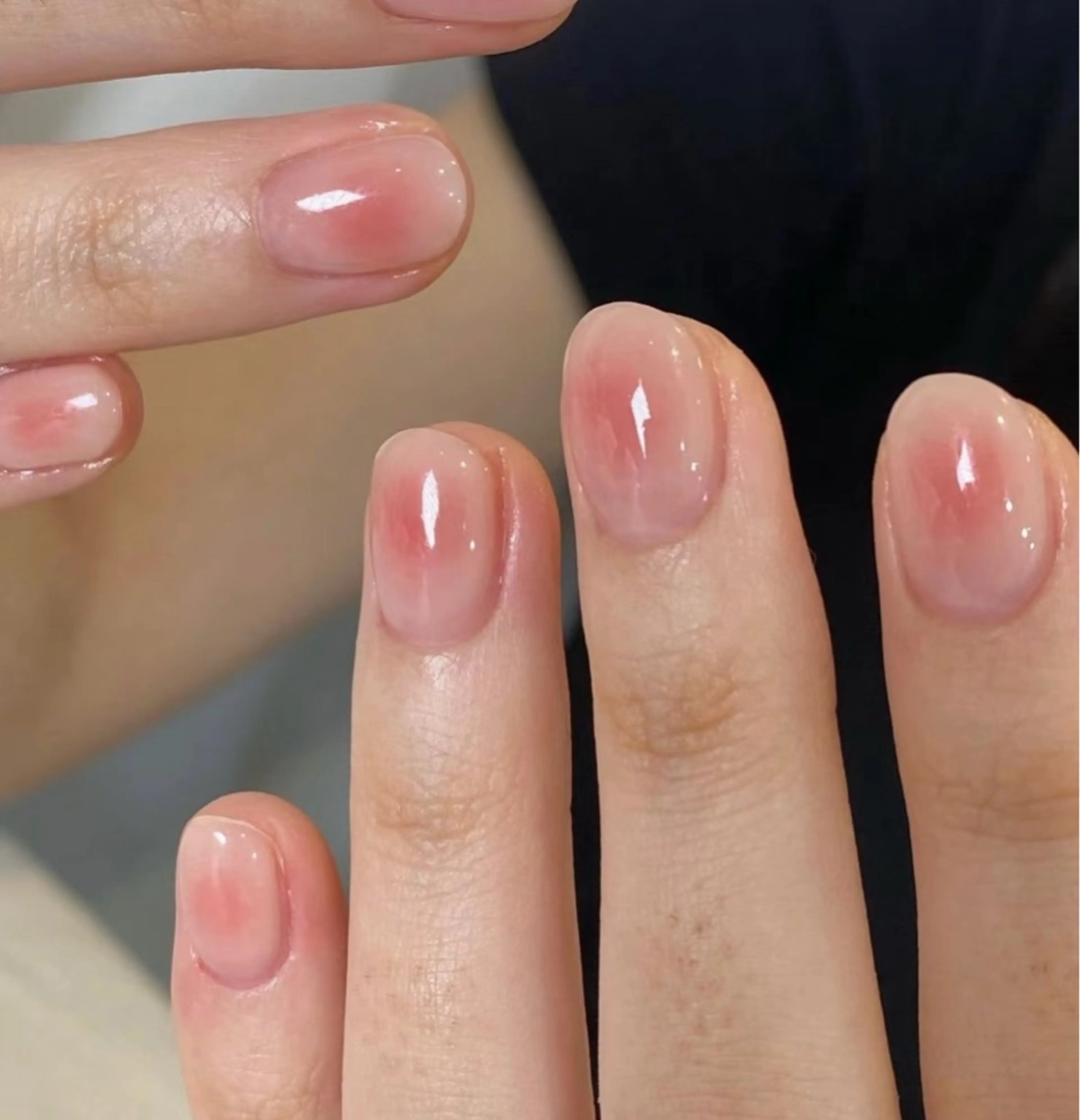 🍒大人気チークネイル・パーツ2個付き「ジェルオフ無料」の写真