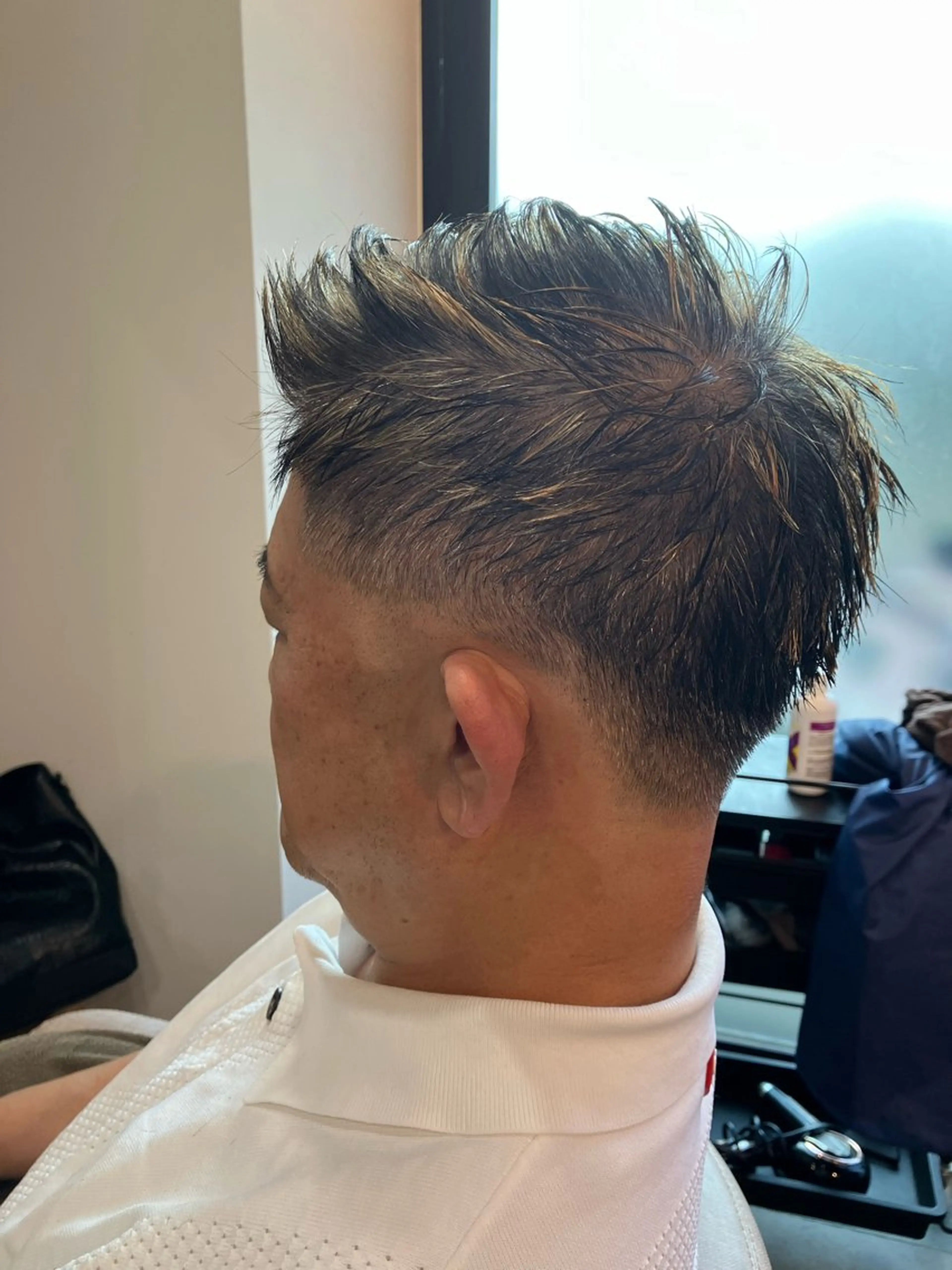 ショート カラー メンズ メンズブリーチ メンズメッシュ ブリーチ メッシュ Hair&Make Nahoのマツエク・マツパデザイン