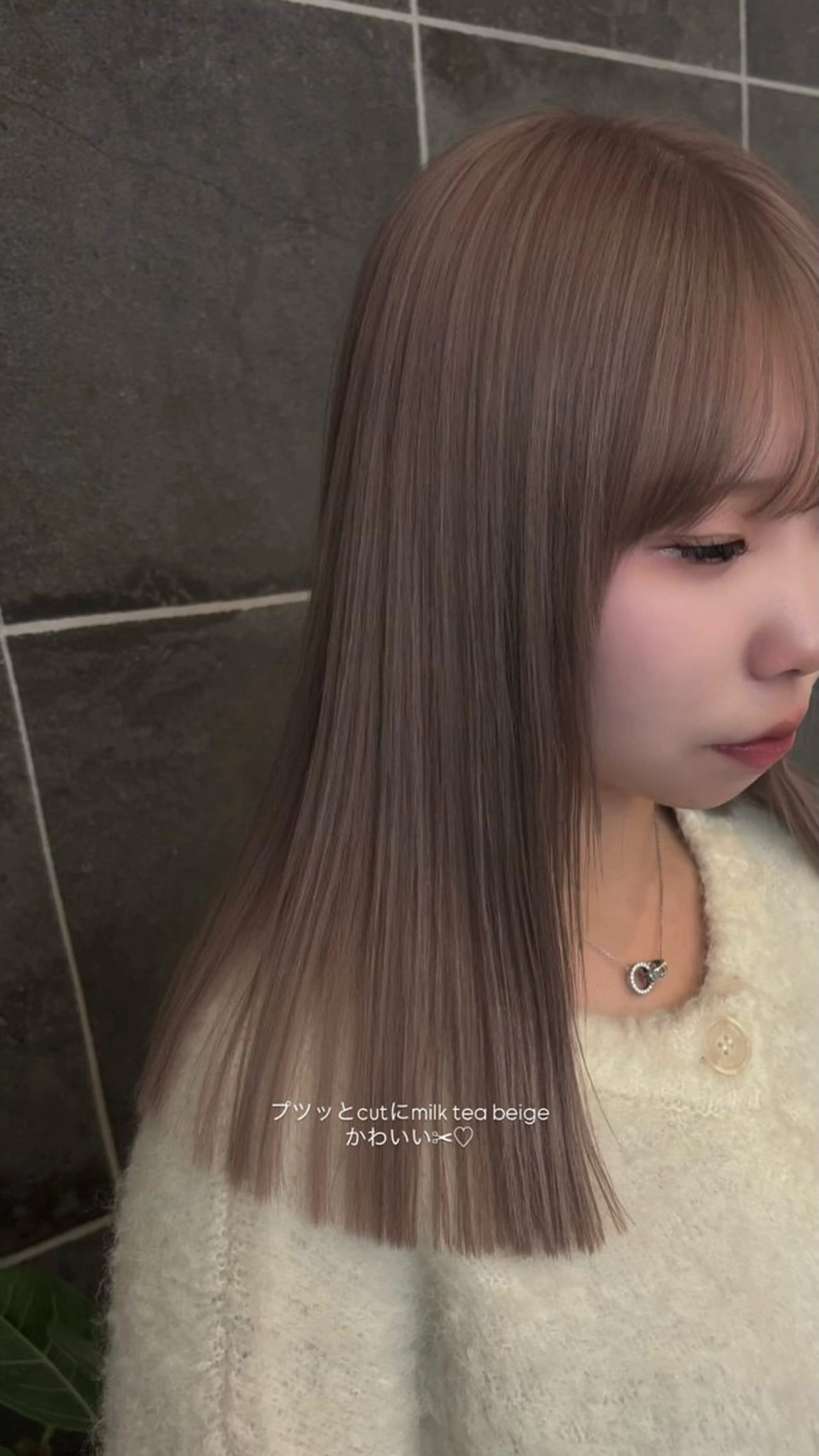 ロング カラー ハイトーンカラー ヘアカラー ふうか 心斎橋美容室のヘアスタイル