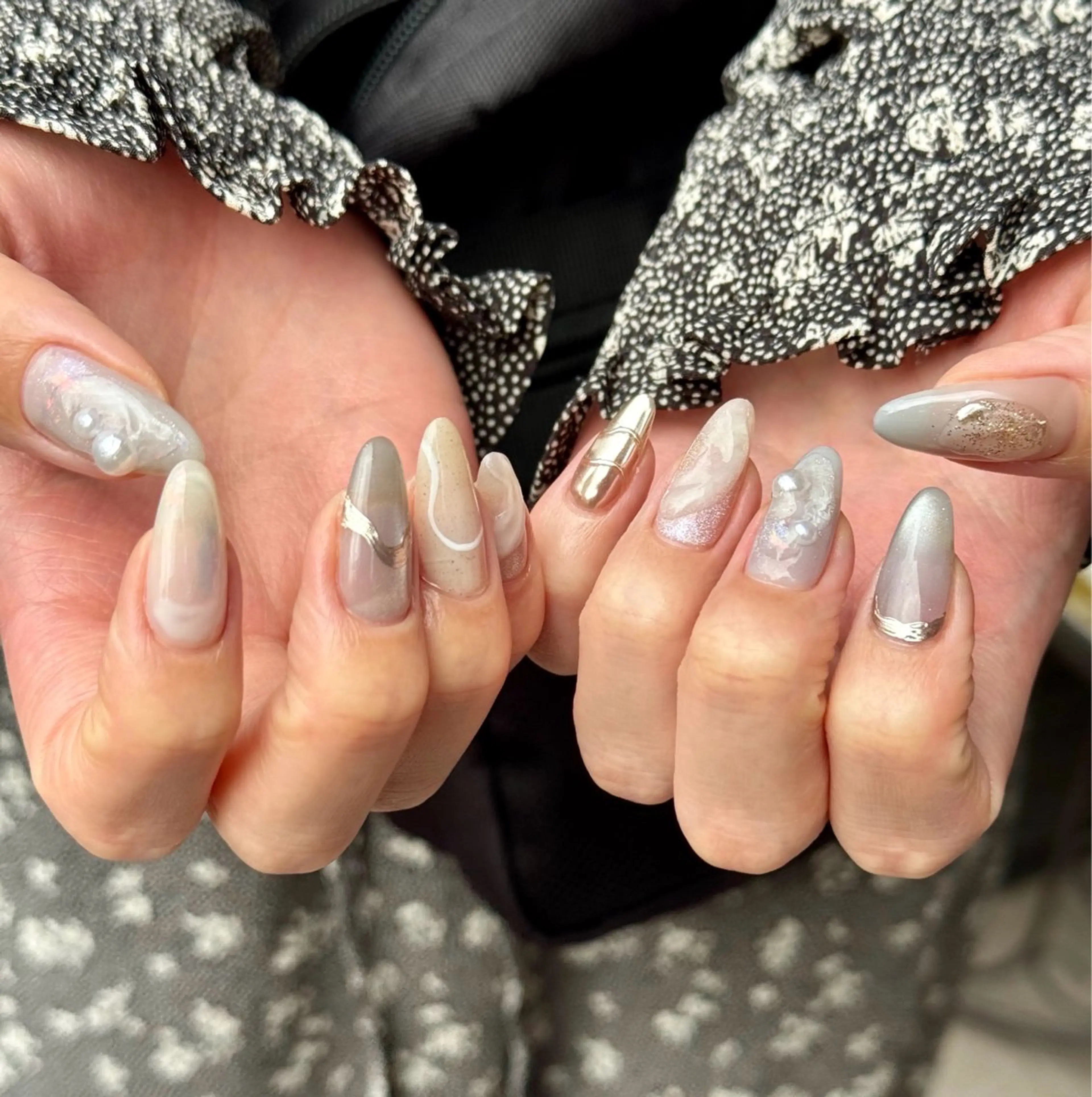 ネイル ニュアンスネイル ハンドネイル Blé nailのネイルデザイン