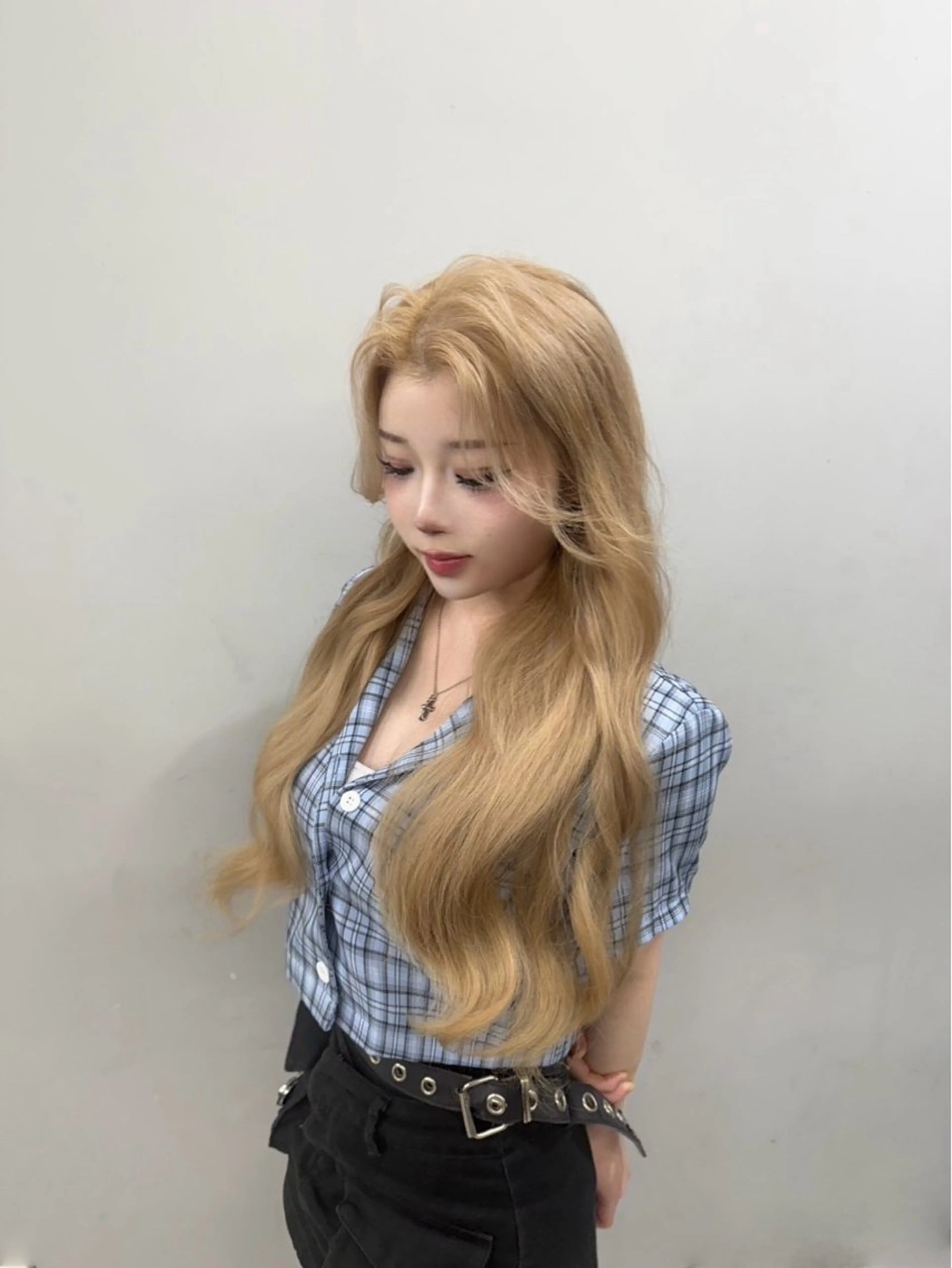 ロング カラー ヘアアレンジ カット ヘアカラー トリートメント ブリーチカラーLAME 心斎橋 ブリーチ/ケアブリーチ/ブリーチなしダブルカラー所属・韓国レイヤー/ボブ メンズカット/きらりのヘアスタイル