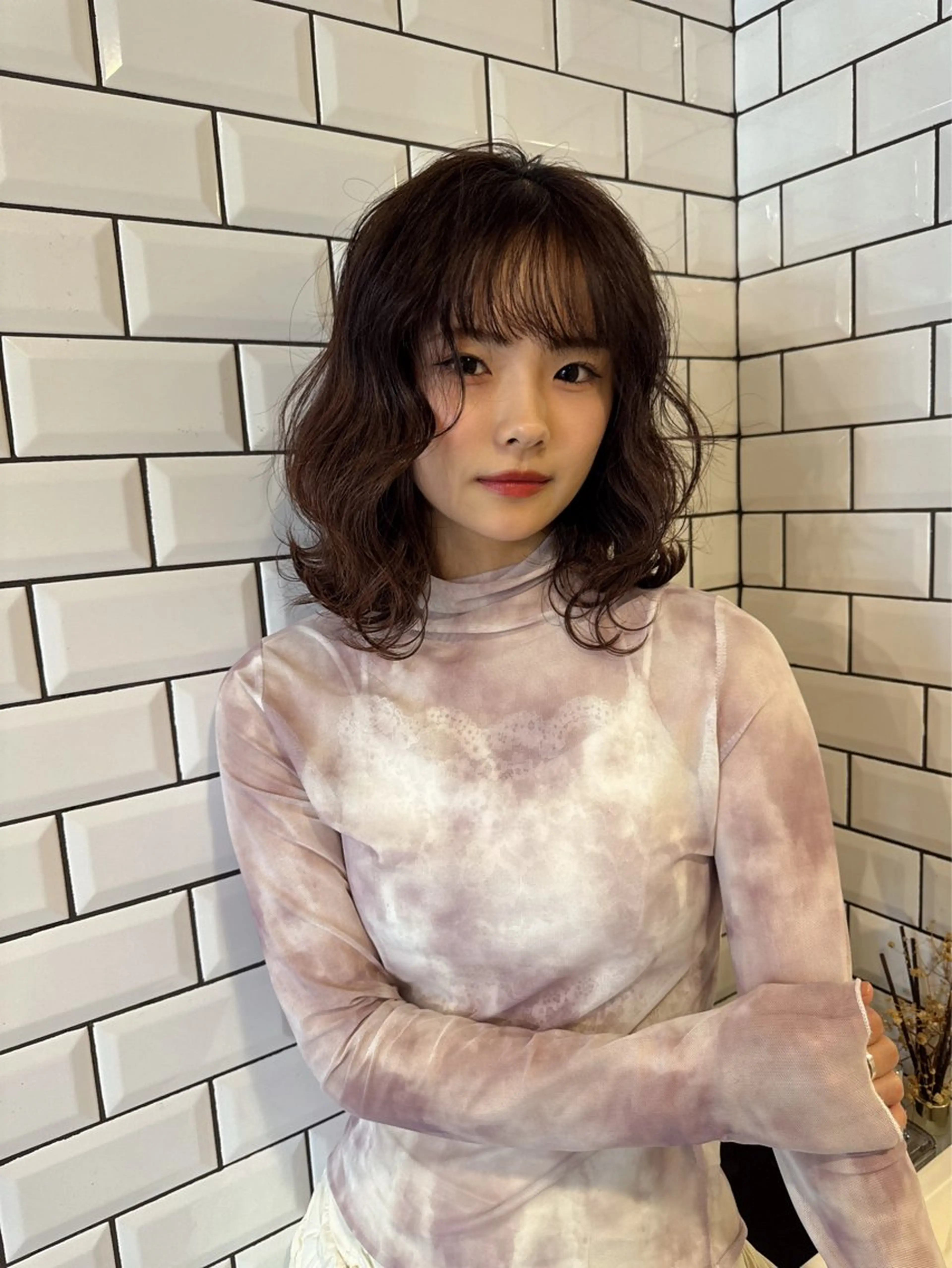 ミディアム パーマ/ 渋谷/TAIKIのヘアスタイル