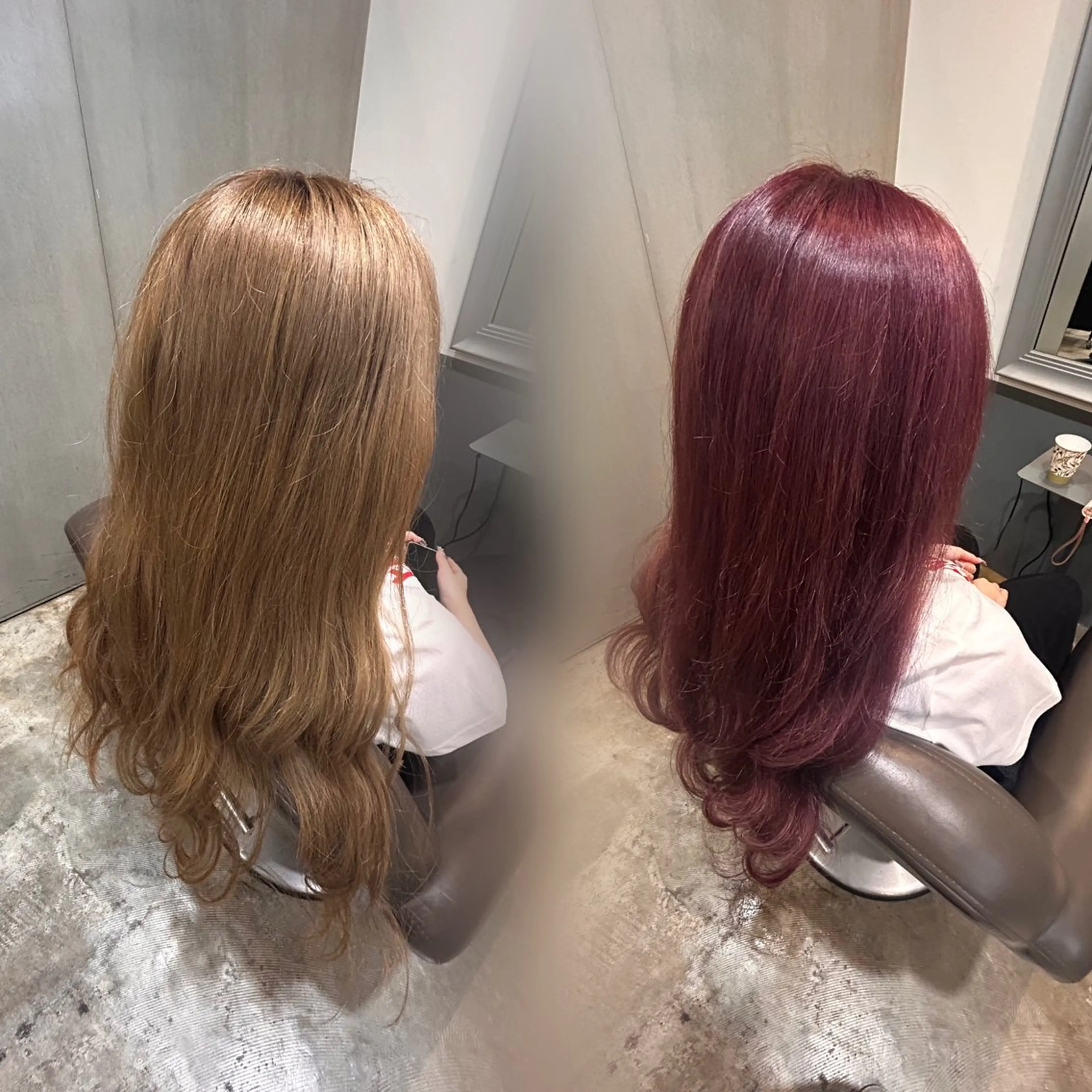 イルミナorアディクシーカラー+グローバルミルボン1stepトリートメントの写真