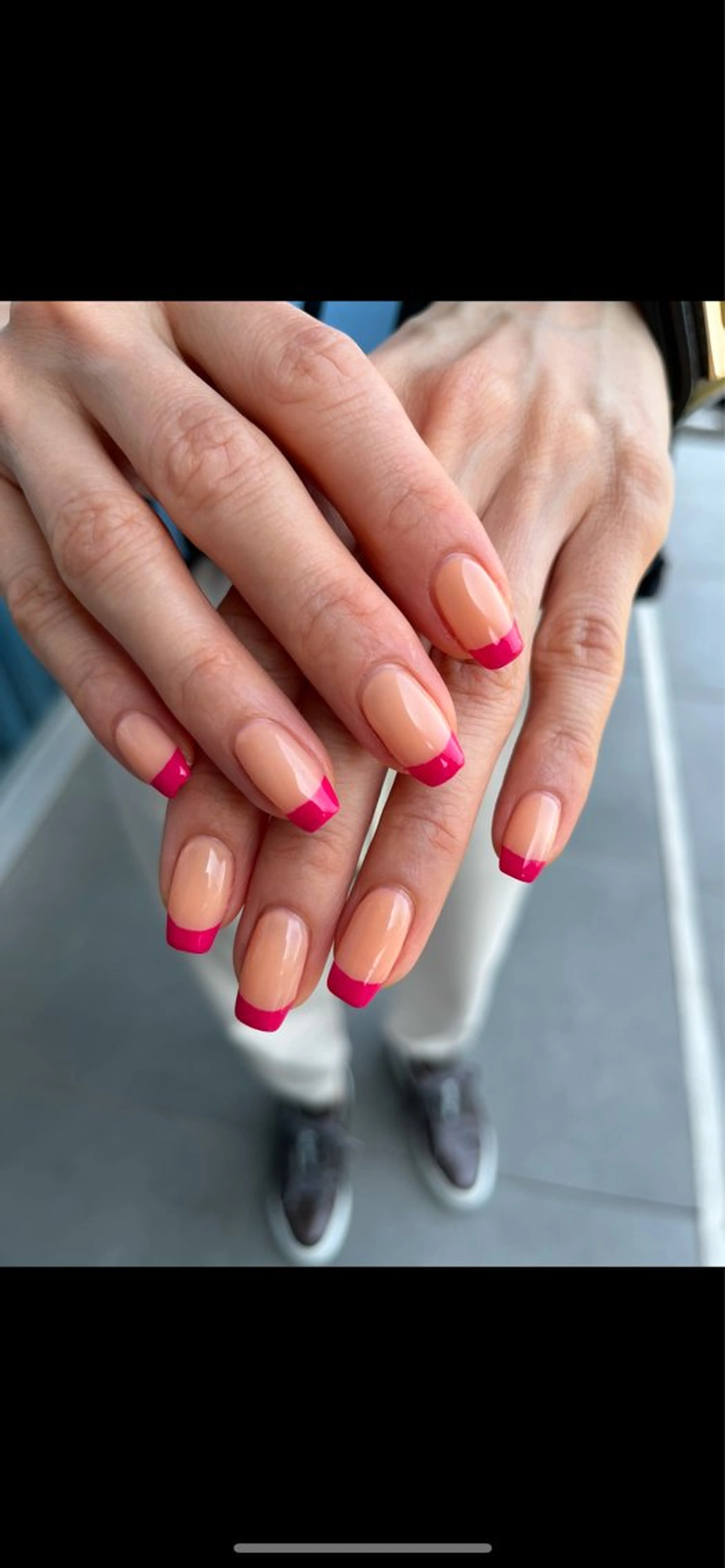 ネイル フレンチネイル 春ネイル ハンドネイル COR.(ｺﾙ)所属・COR. ｺﾙのネイルデザイン