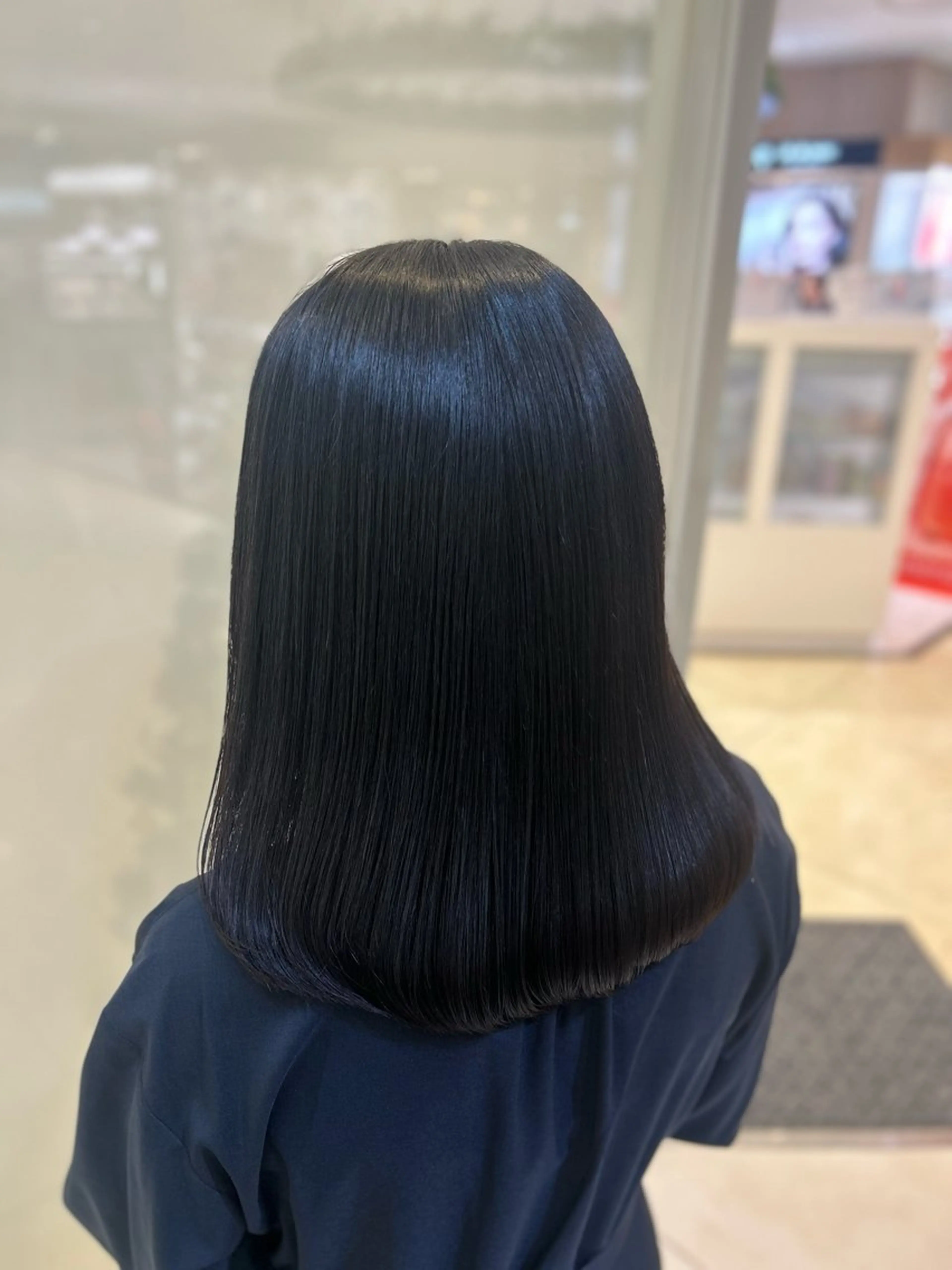 ミディアム パーマ カット 縮毛矯正 トリートメント 髪質改善/縮毛矯正 ササキナツミのヘアスタイル