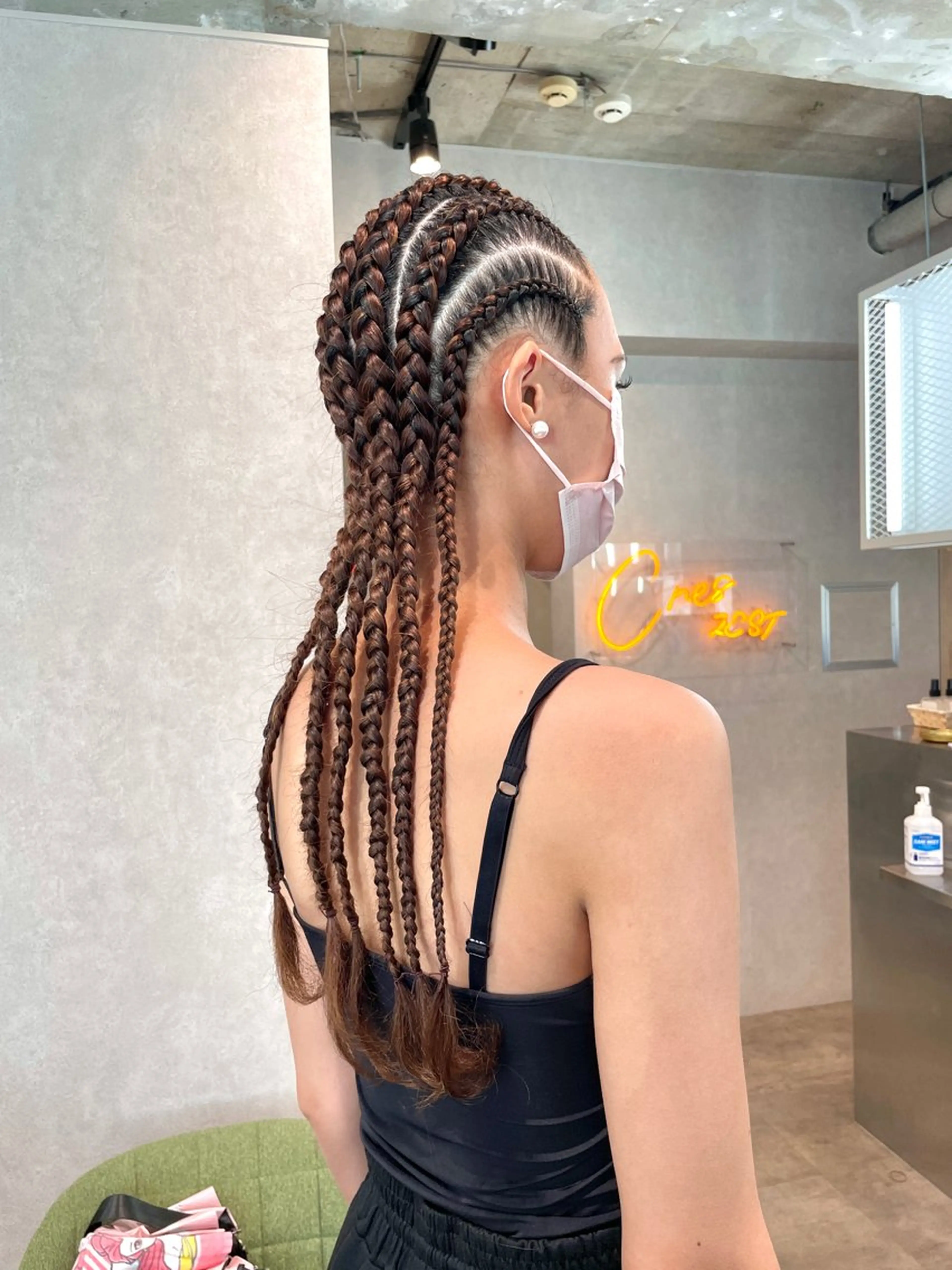 ヘアアレンジ ヘアセット スミレ /メンズ /コーンロウのヘアスタイル