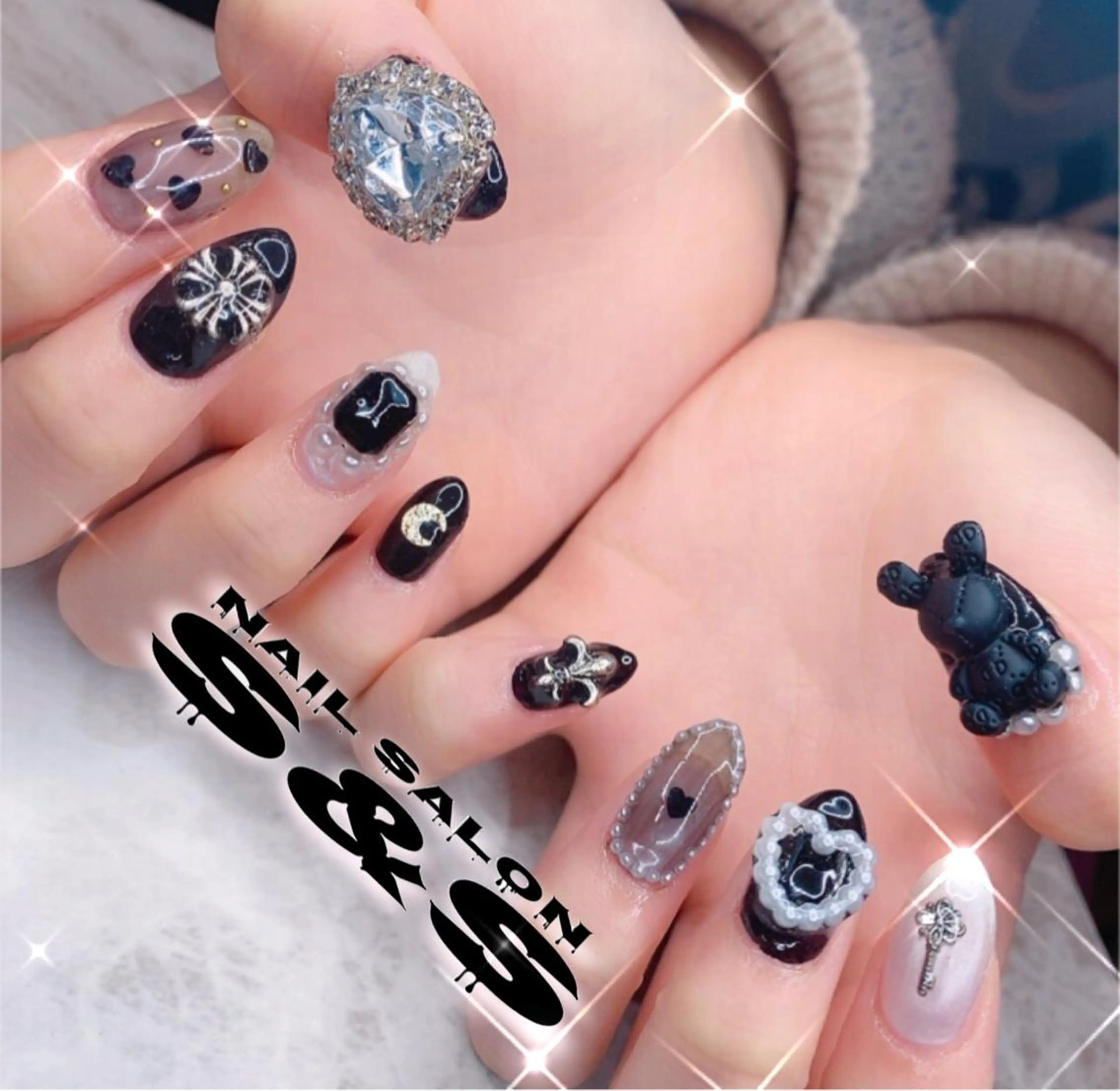 ネイル 長さ出し メンズネイル 持ち込み スカルプネイル S&S 村田小百合のネイルデザイン