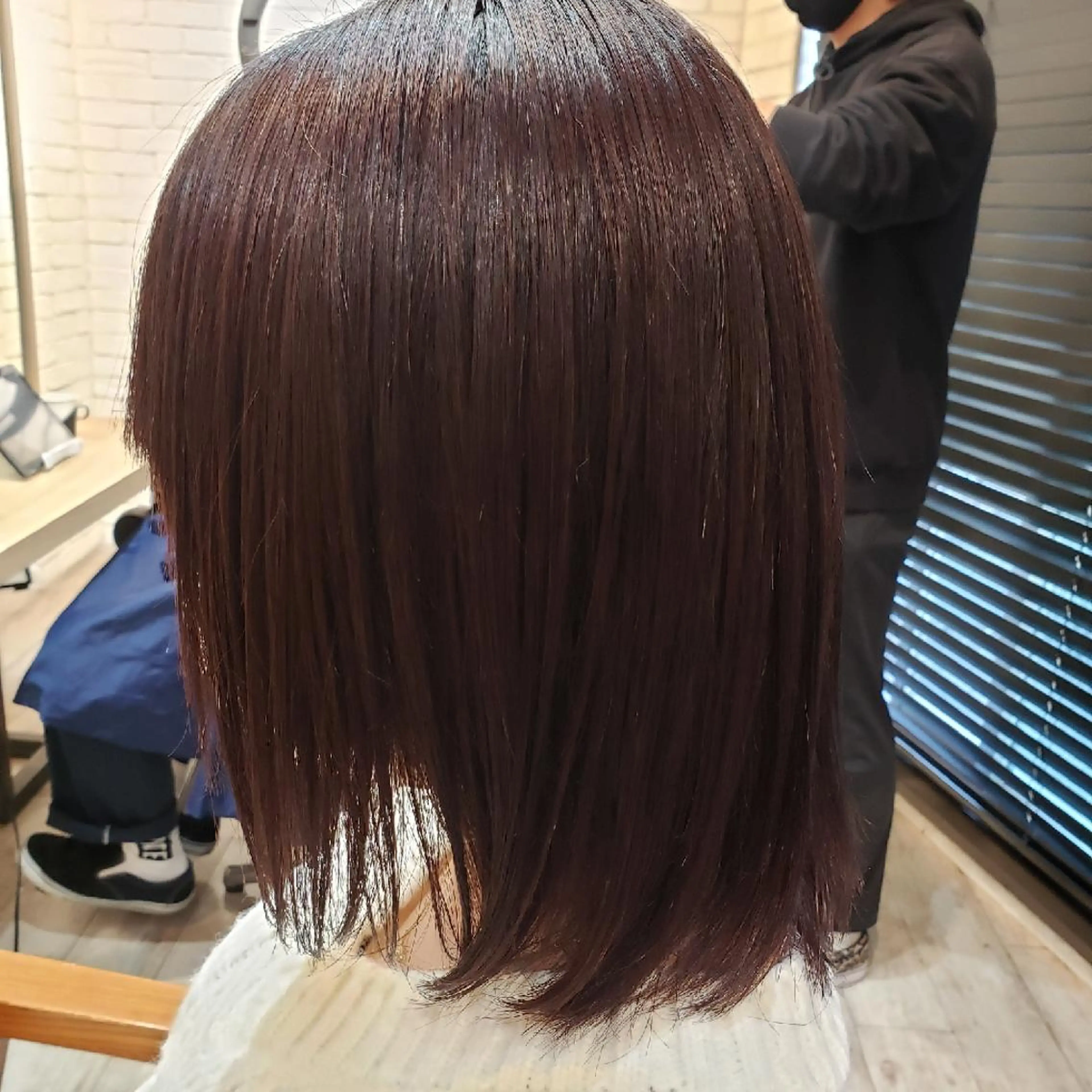 ミディアム 縮毛矯正 浅野 Roots店長のヘアスタイル